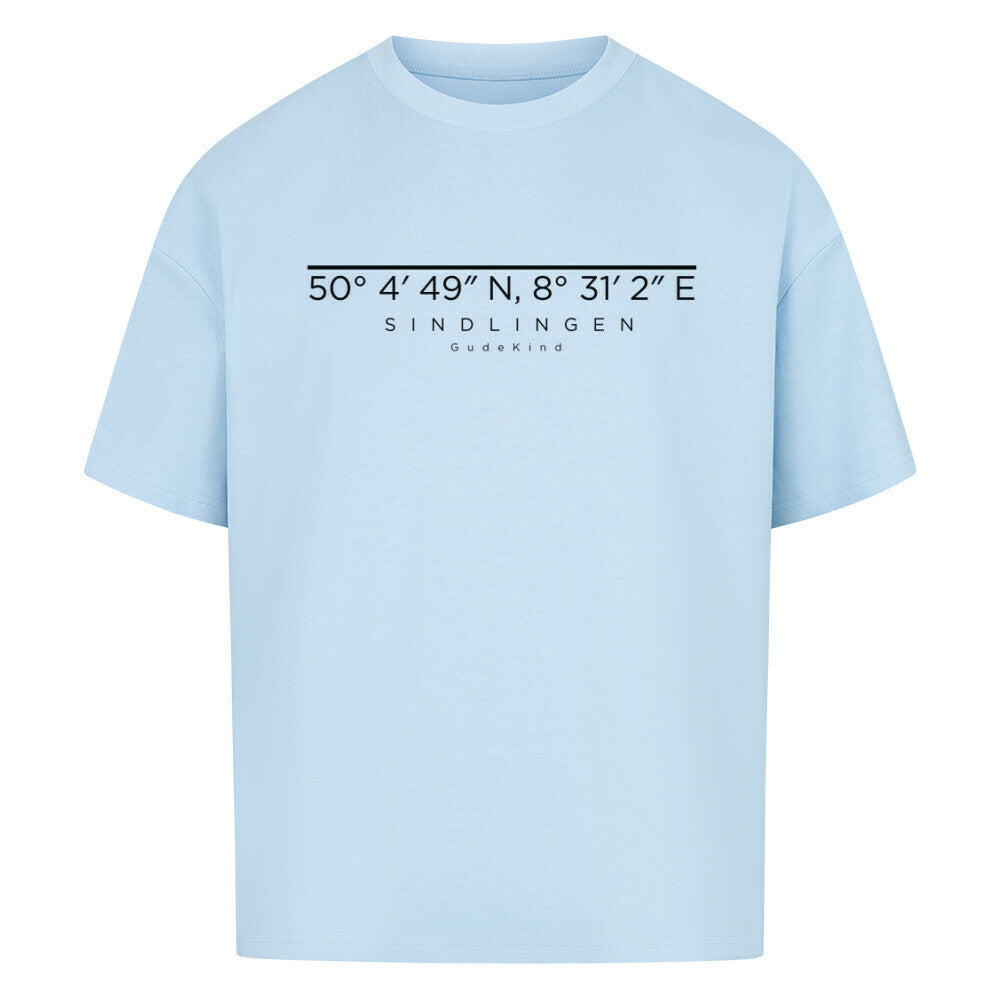 Local Pride Sindlingen Premium Oversized Shirt – 100% Baumwolle, minimaler Print für Frankfurt