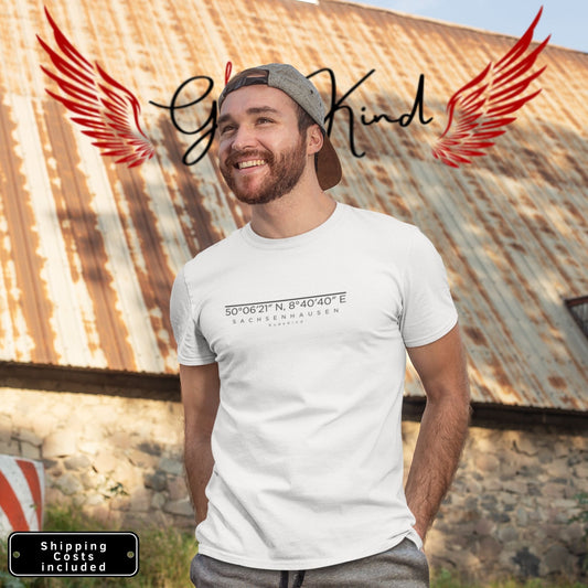 Sachsenhausen T-Shirt Frontprint minimal Frankfurt Gudekind