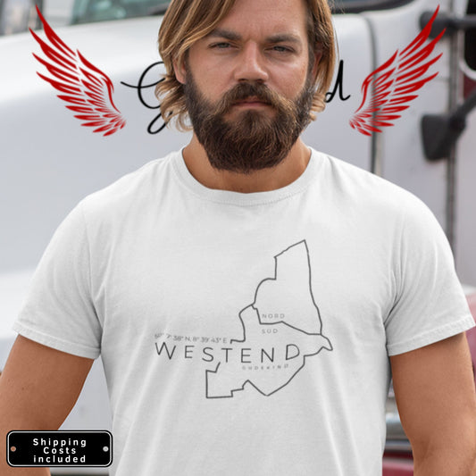 Westend T-Shirt Bold Frontprint  Frankfurt Gudekind