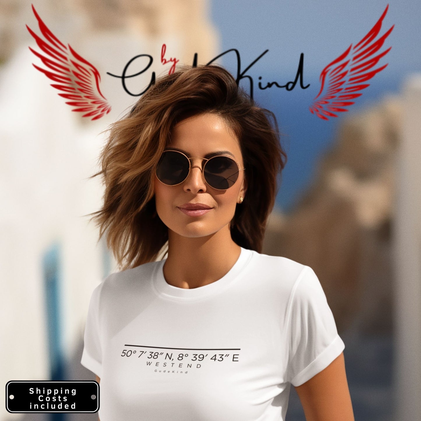 Westend T-Shirt Frontprint minimal Frankfurt Gudekind