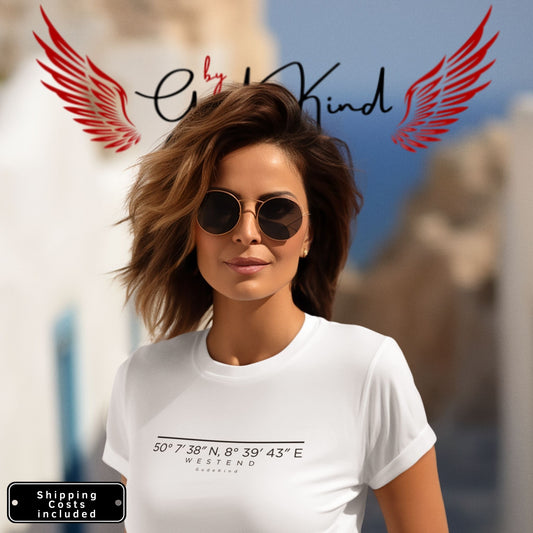 Westend T-Shirt Frontprint minimal Frankfurt Gudekind