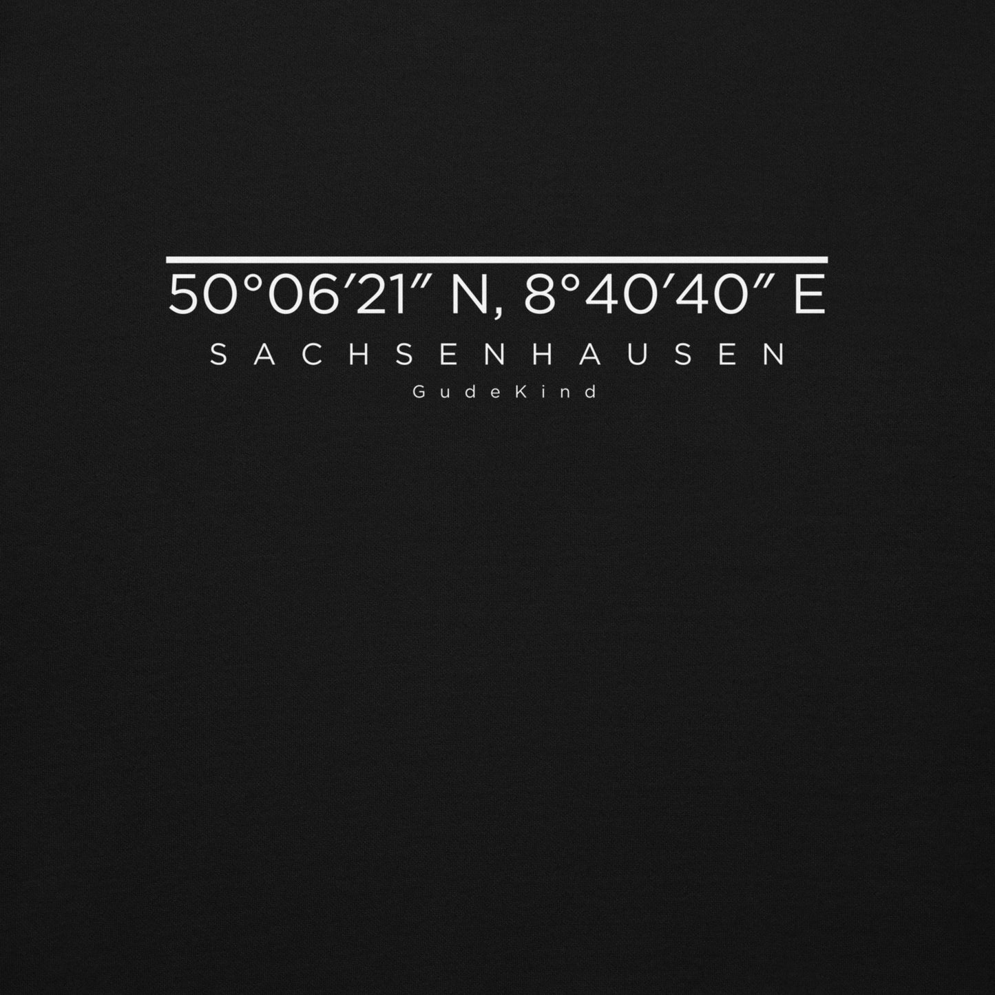 Sachsenhausen Hoodie Frontprint minimal Frankfurt Gudekind