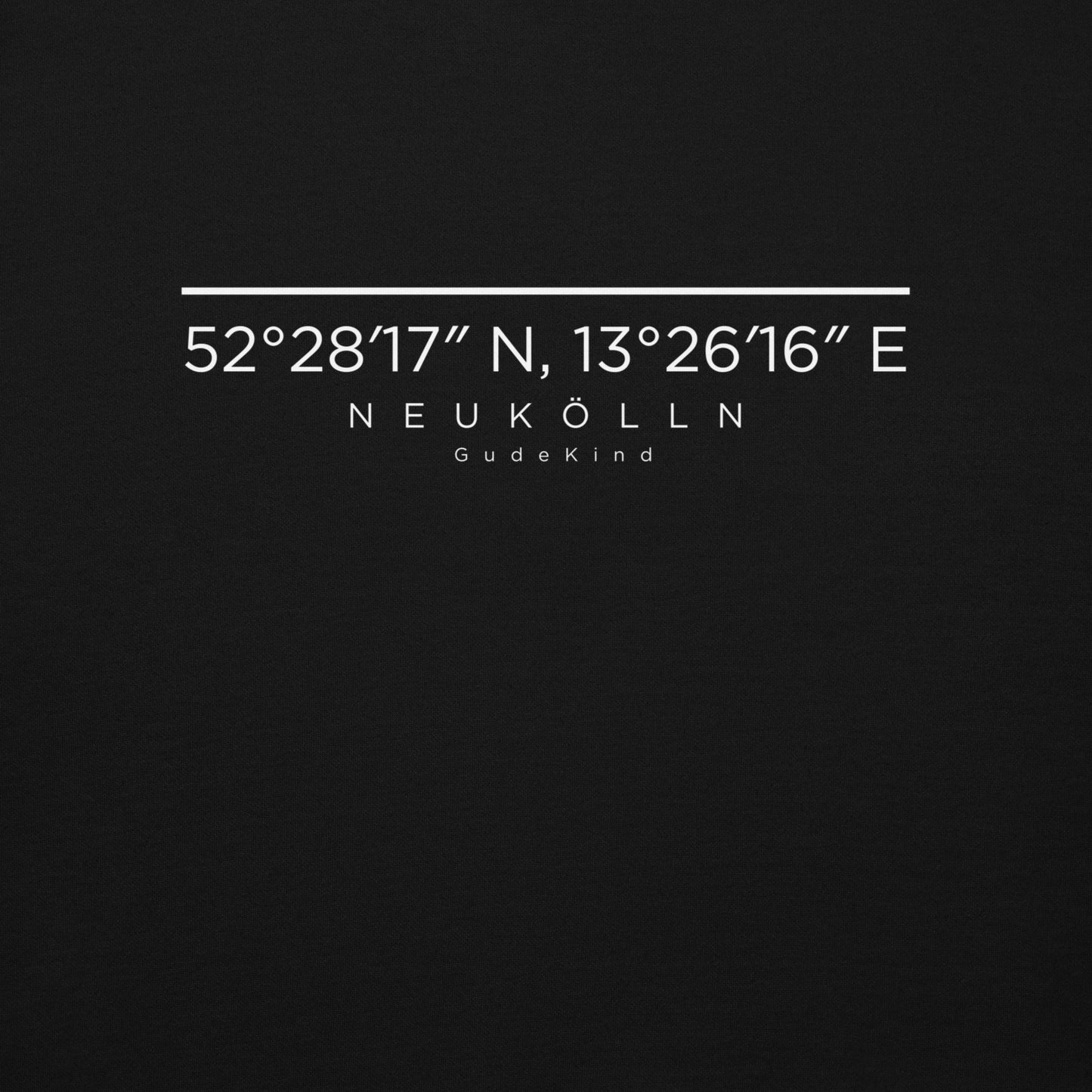 Neukölln Premium Hoodie – Unisex Frontprint