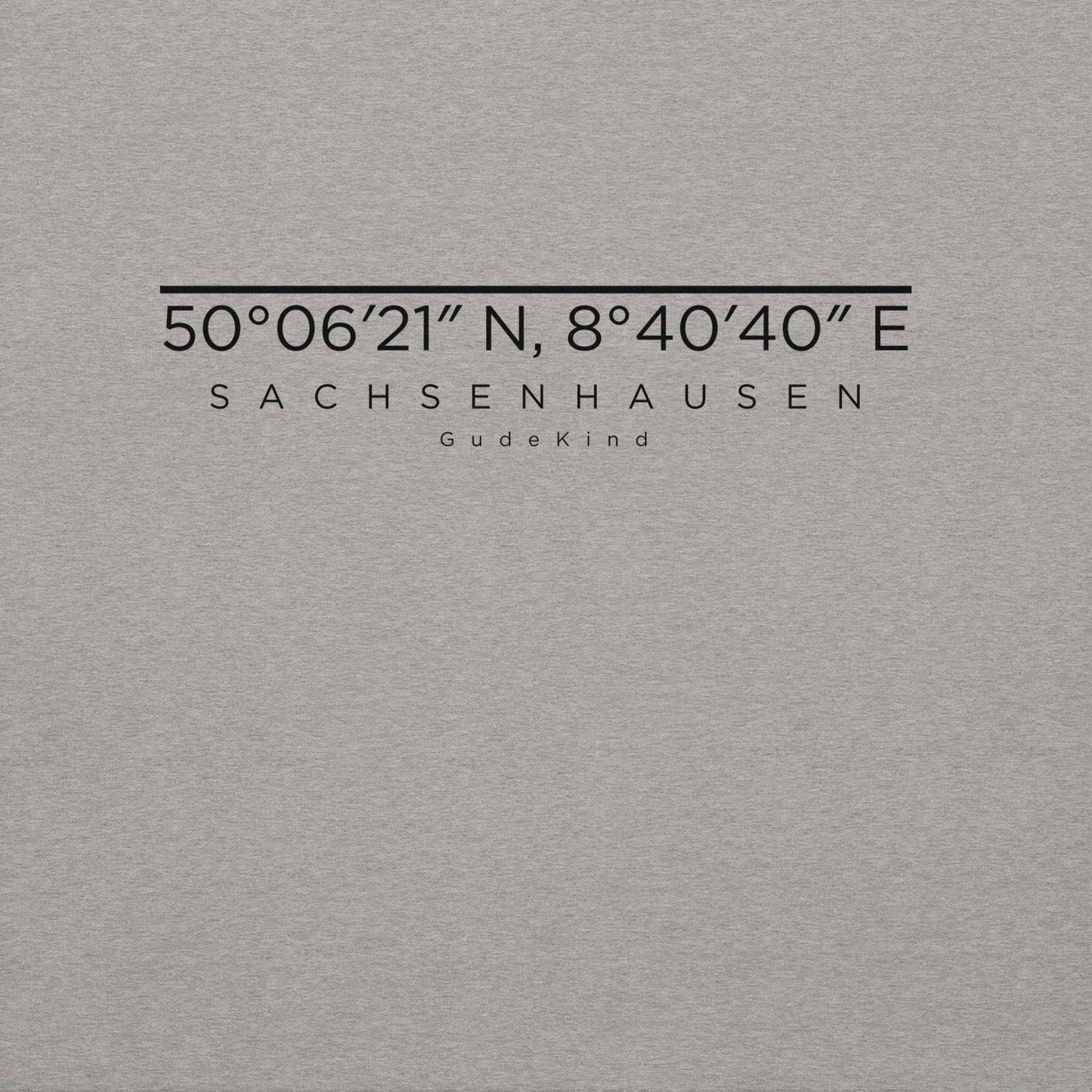 Sachsenhausen Hoodie Frontprint minimal Frankfurt Gudekind