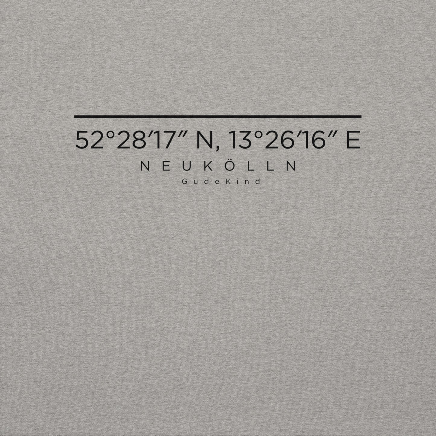 Neukölln Premium Hoodie – Unisex Frontprint