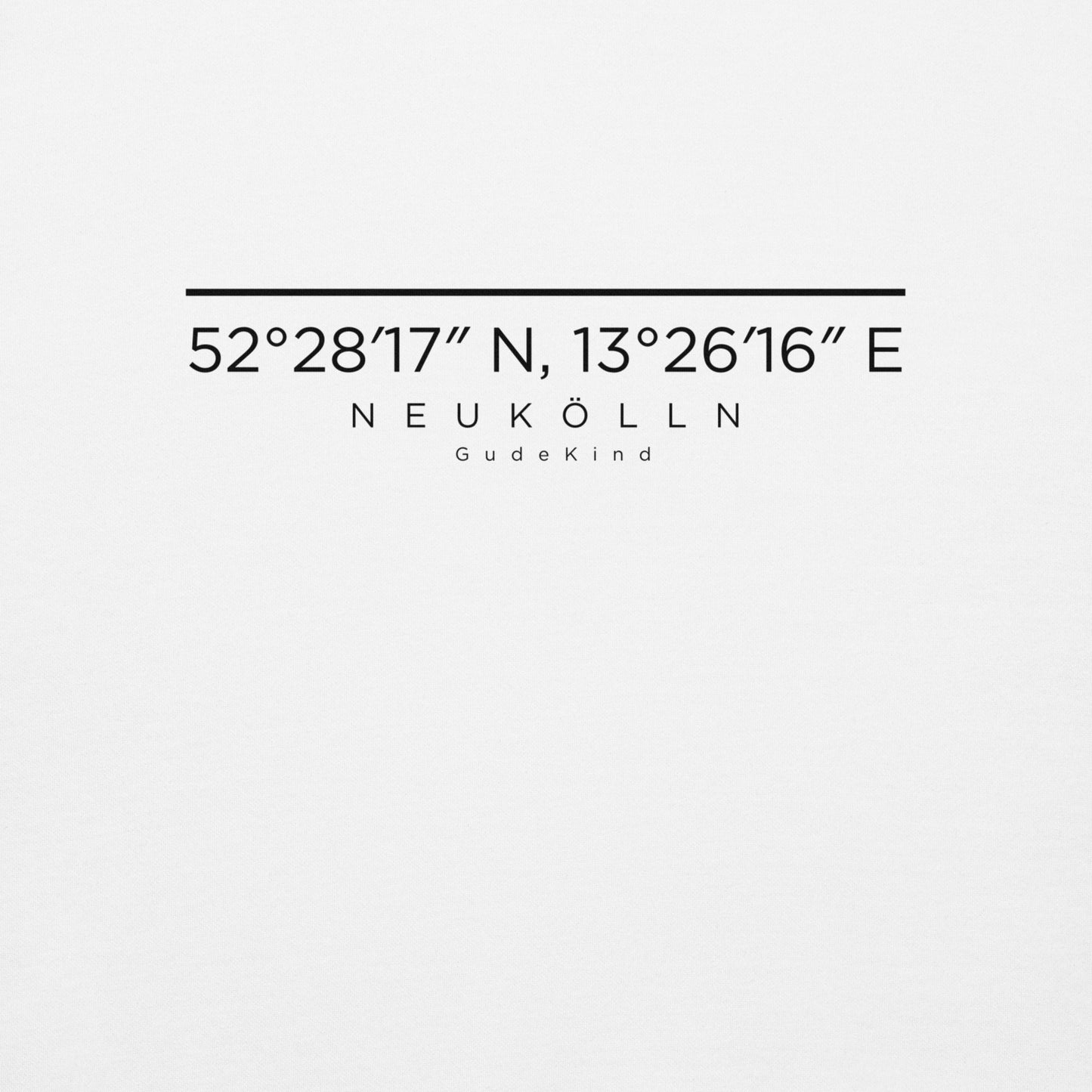 Neukölln Premium Hoodie – Unisex Frontprint