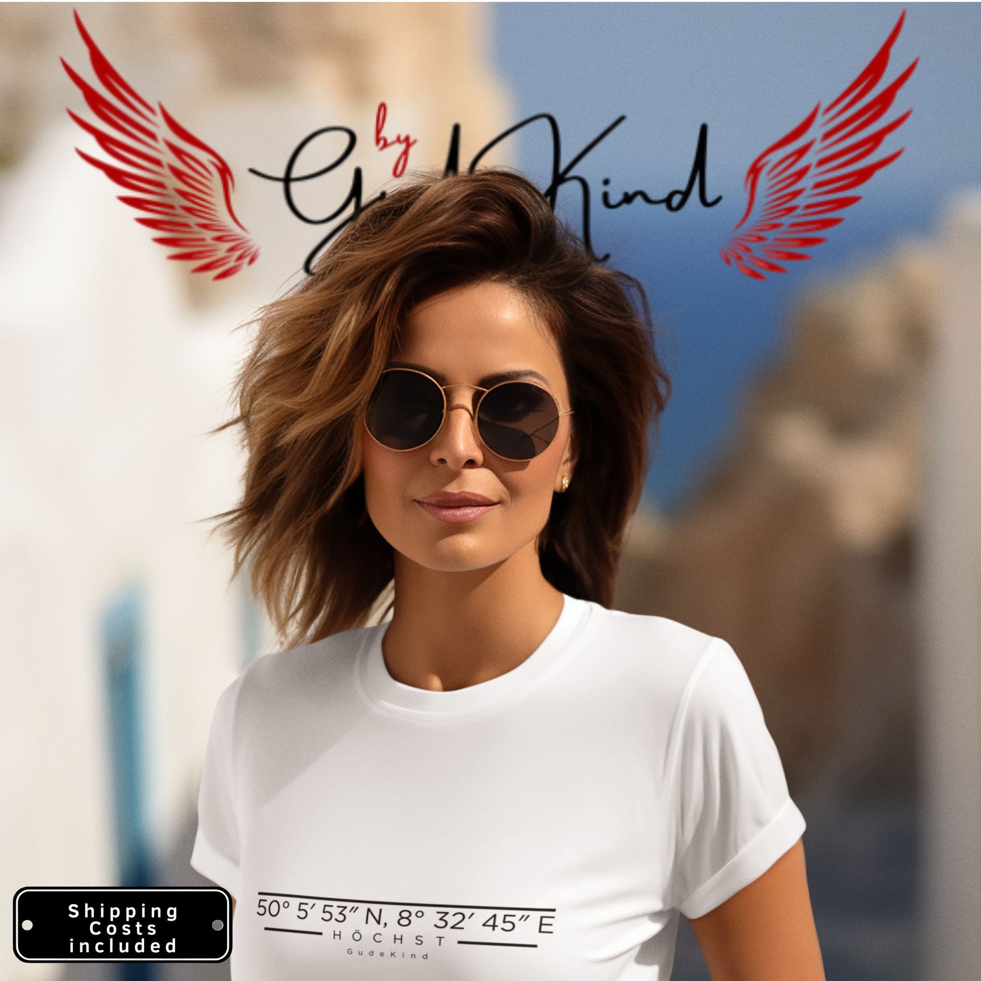 Person trägt Höchst T-Shirt Frankfurt minimalistisch Gudekind