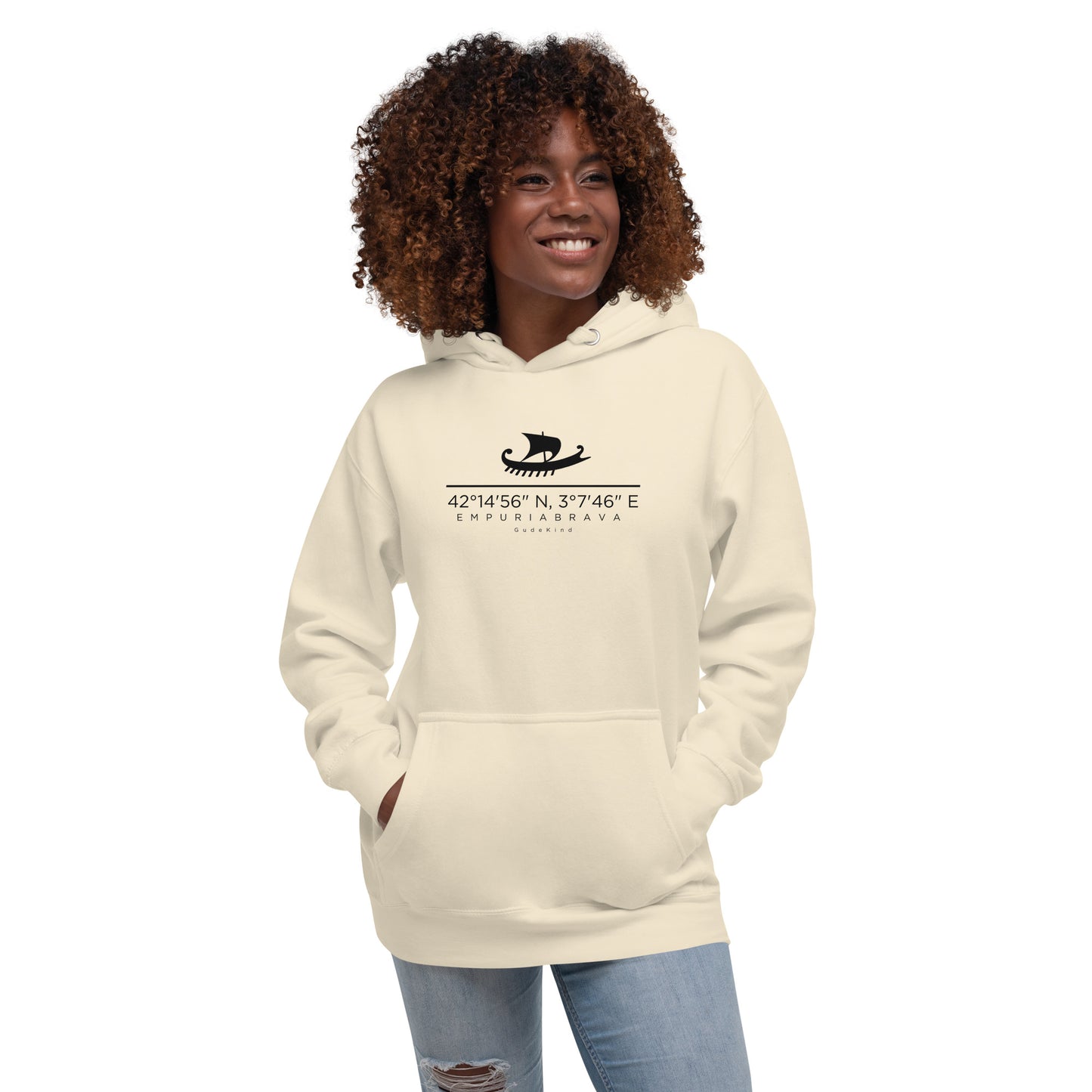 mpuriabrava Hoodie Frontprint minimal Holiday Edition Gudekind