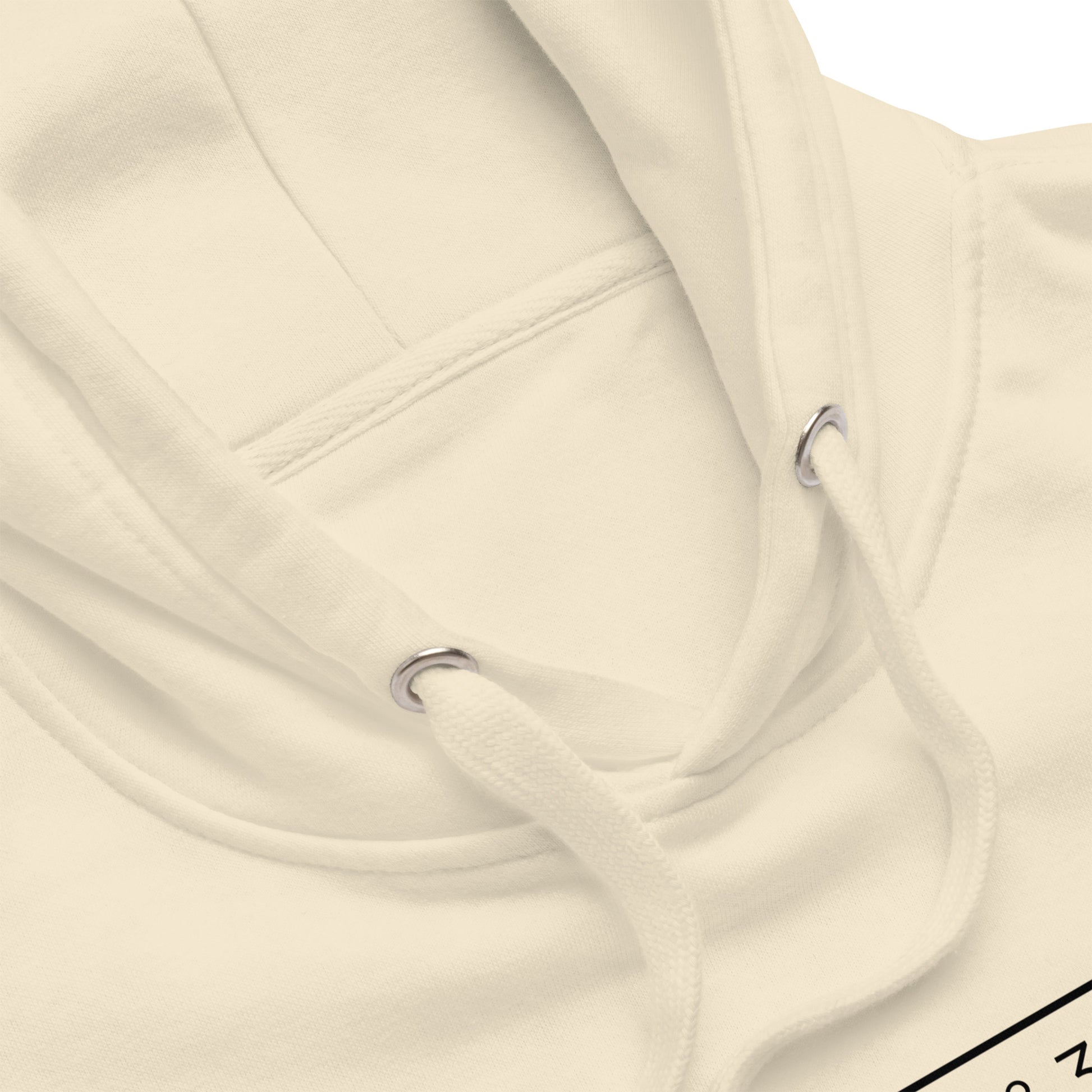 Minimalistischer Hoodie mit Gallus-Koordinaten auf der Brust – Local Pride Frankfurt