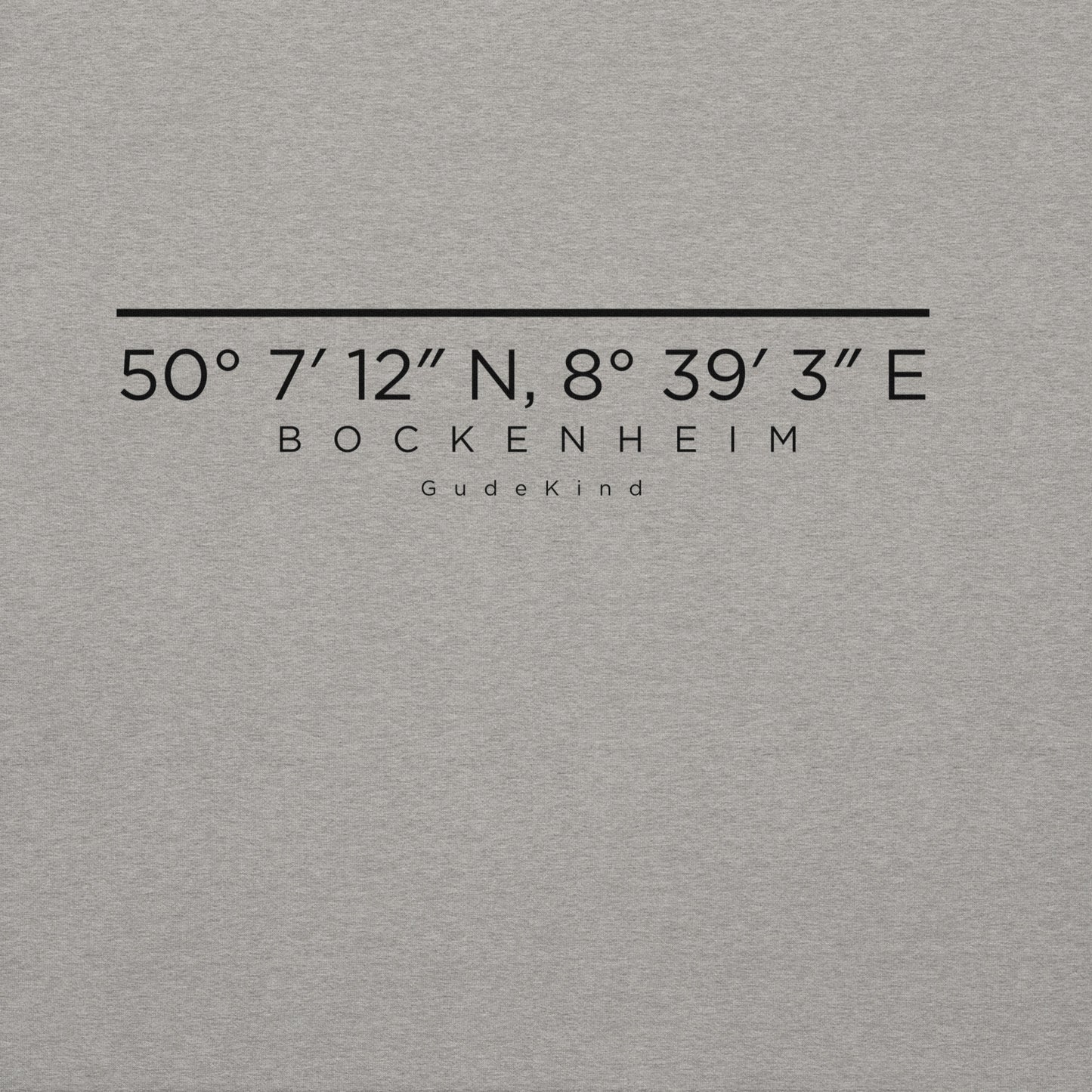 Gudekind Logo Detail auf Frankfurt Bockenheim Hoodie – minimalistisches Design hochwertig verarbeitet