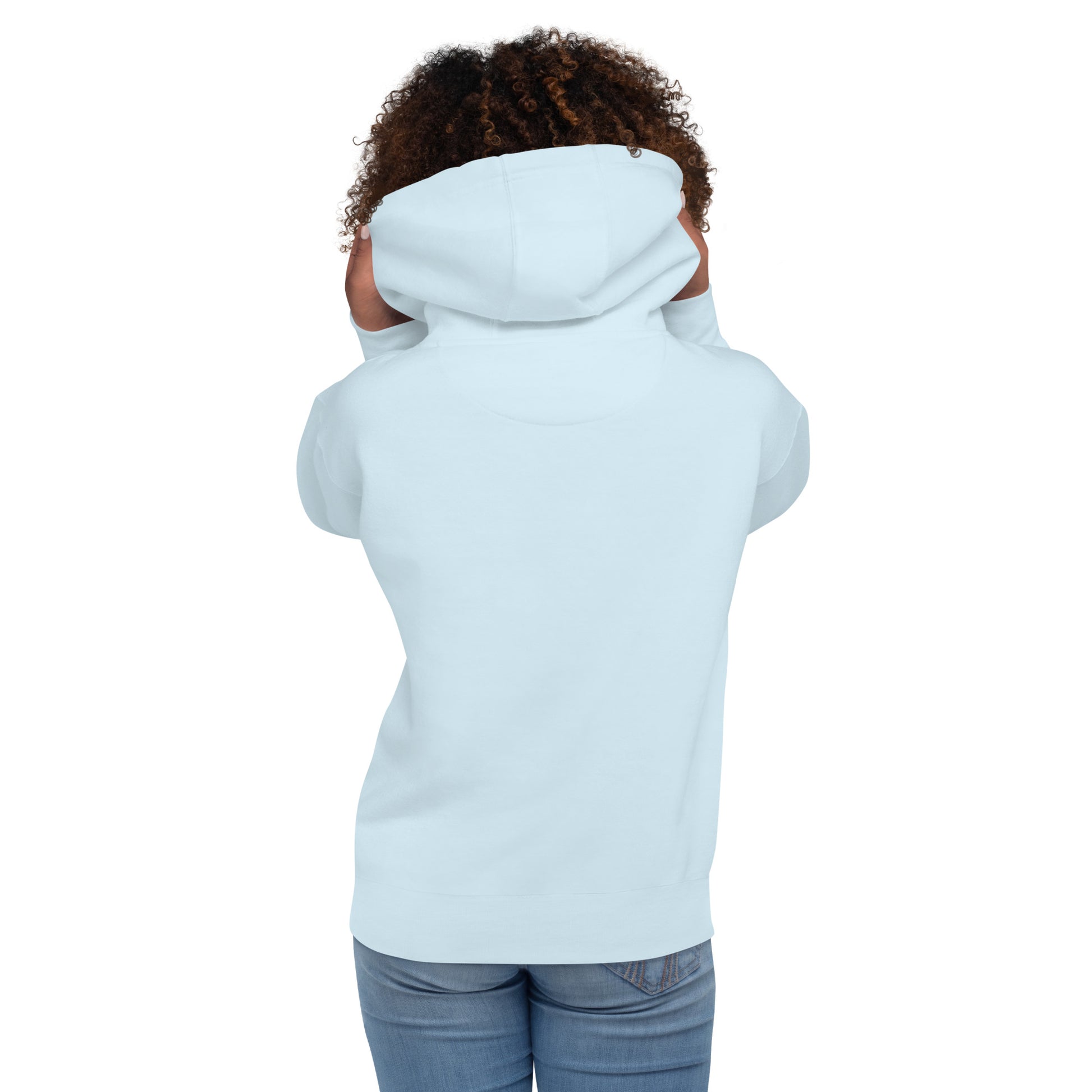 069 Hoodie in Schwarz – minimalistischer Frankfurt Print vorne
