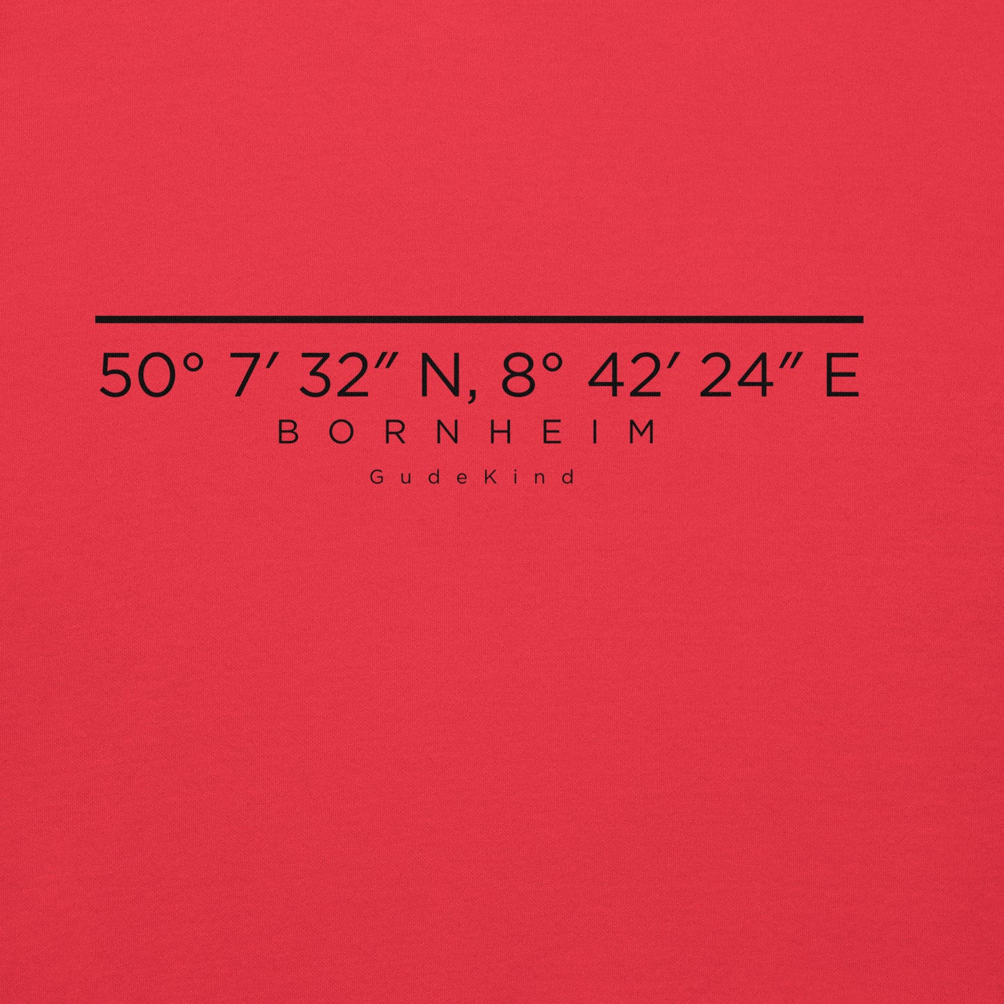 Bornheim Premium Hoodie – Unisex Frontprint