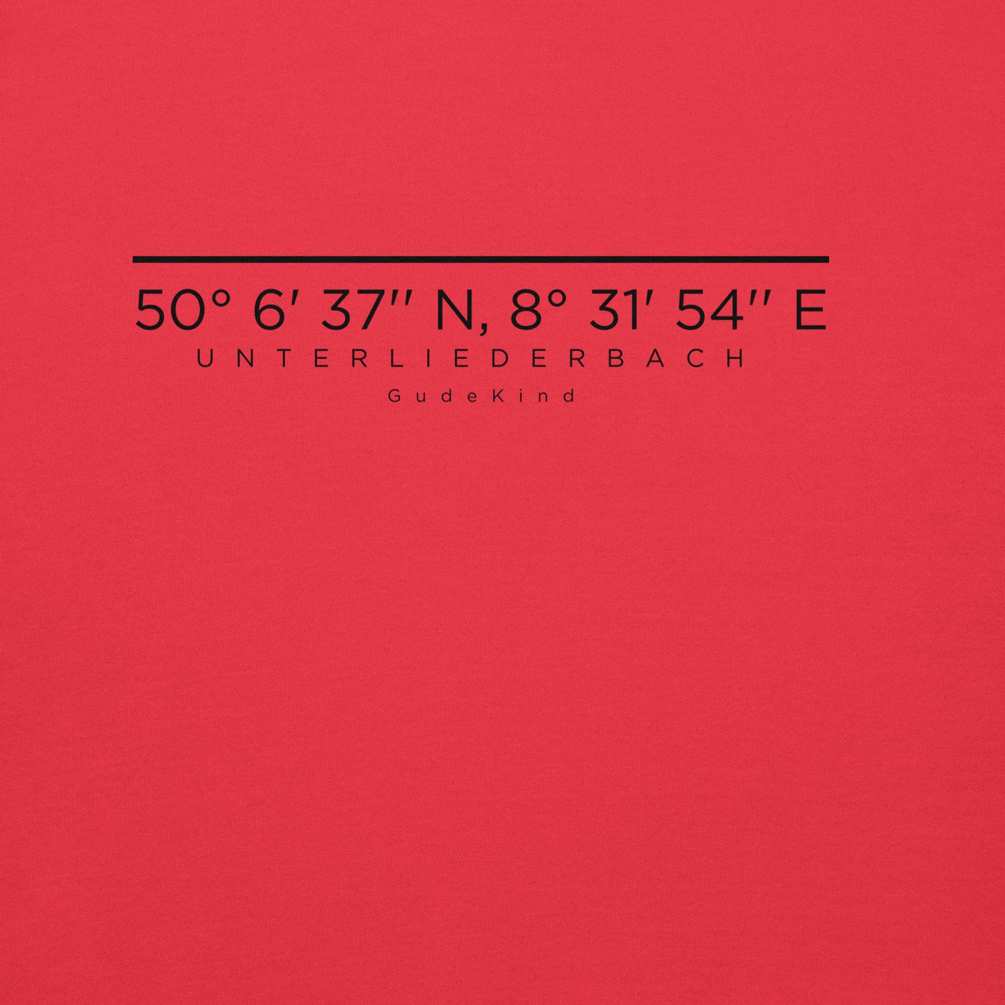 Frankfurt Unterliederbach Hoodie – minimalistisches Design für Local Pride