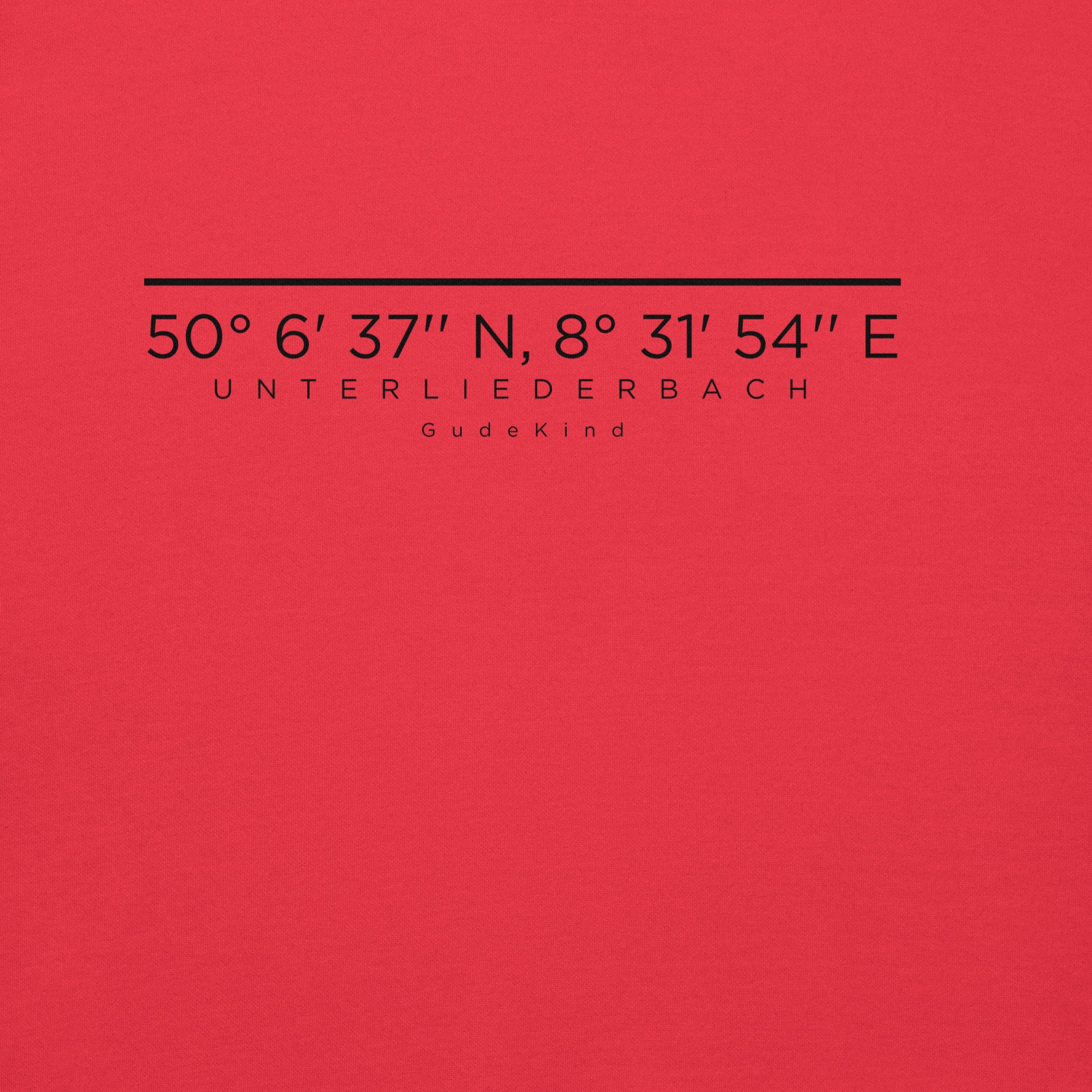 Frankfurt Unterliederbach Hoodie – minimalistisches Design für Local Pride