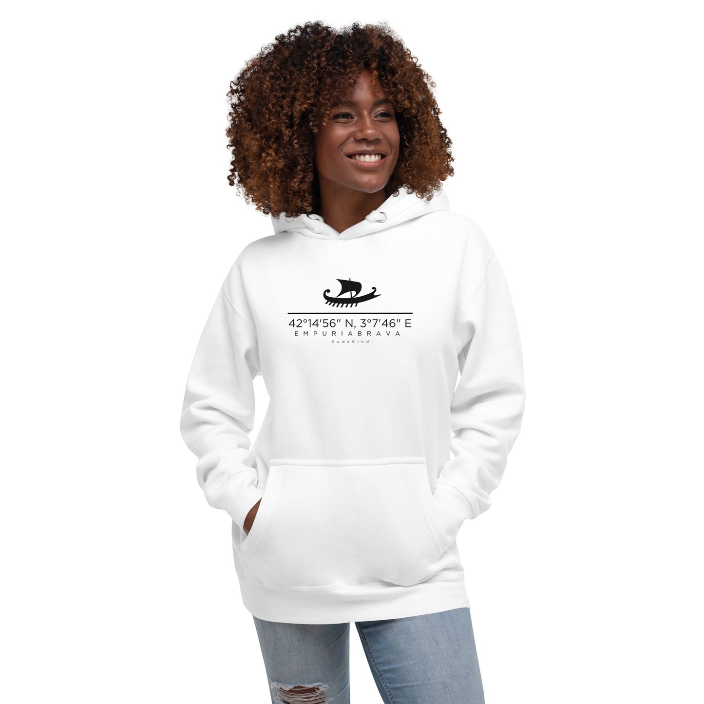 mpuriabrava Hoodie Frontprint minimal Holiday Edition Gudekind