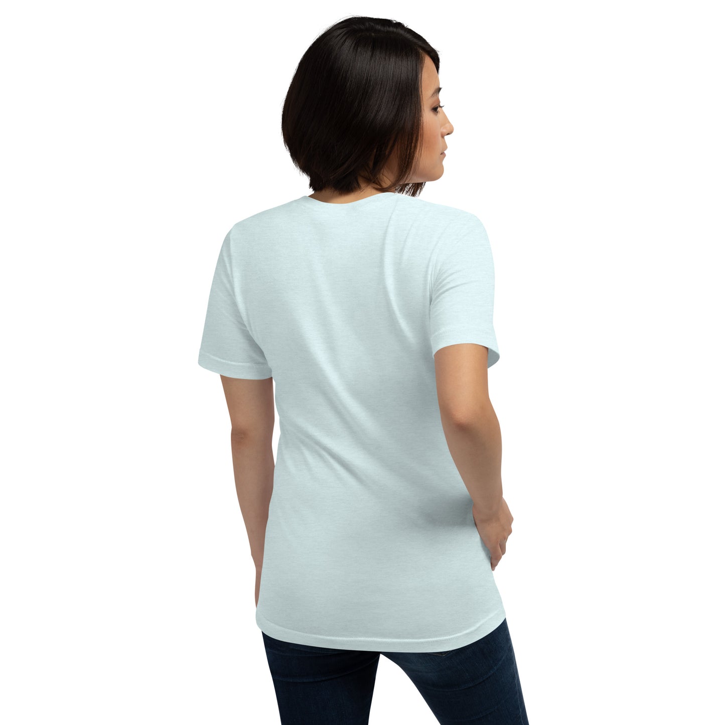 Minimalistisches T-Shirt mit DNA-Strang, darüber "069", darunter "built" – Local Pride Frankfurt Design in sportlicher Optik