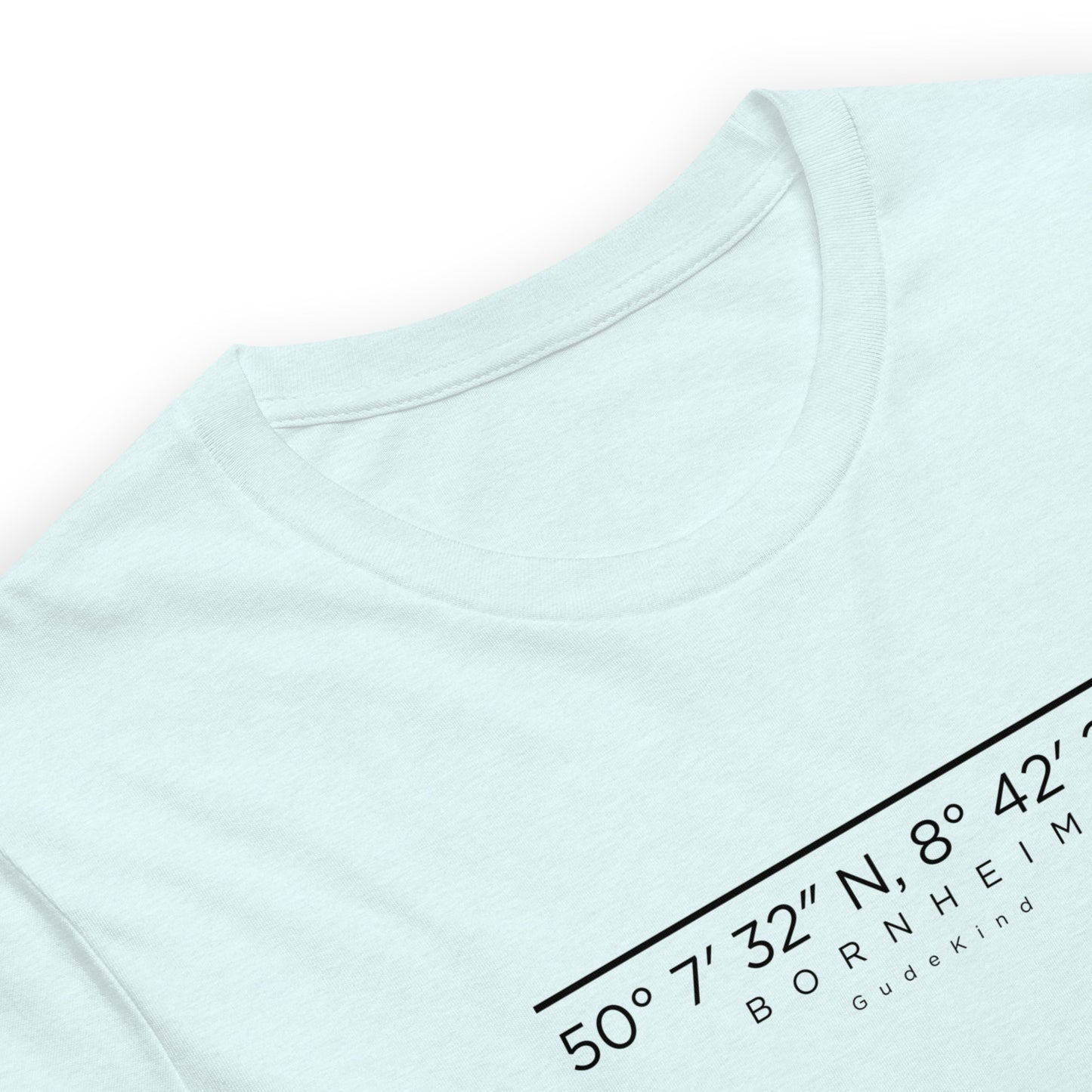 Bornheim T-Shirt Frontprint minimal Frankfurt Gudekind