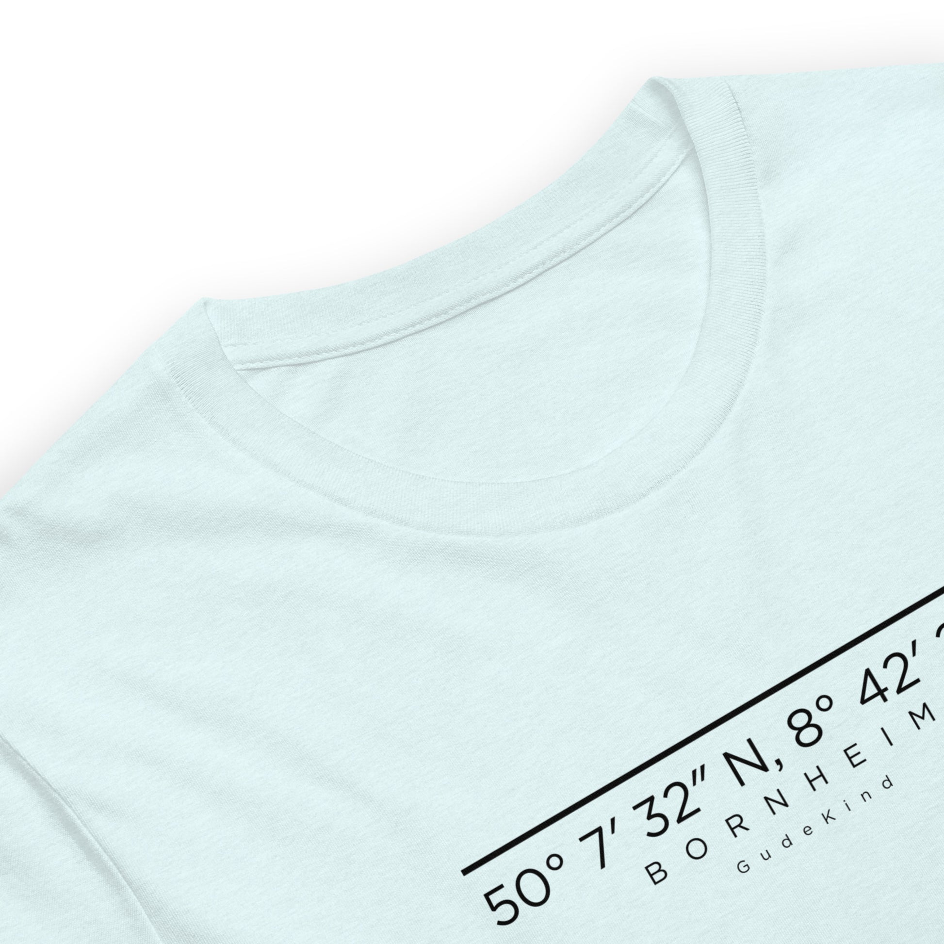 Bornheim T-Shirt Frontprint minimal Frankfurt Gudekind