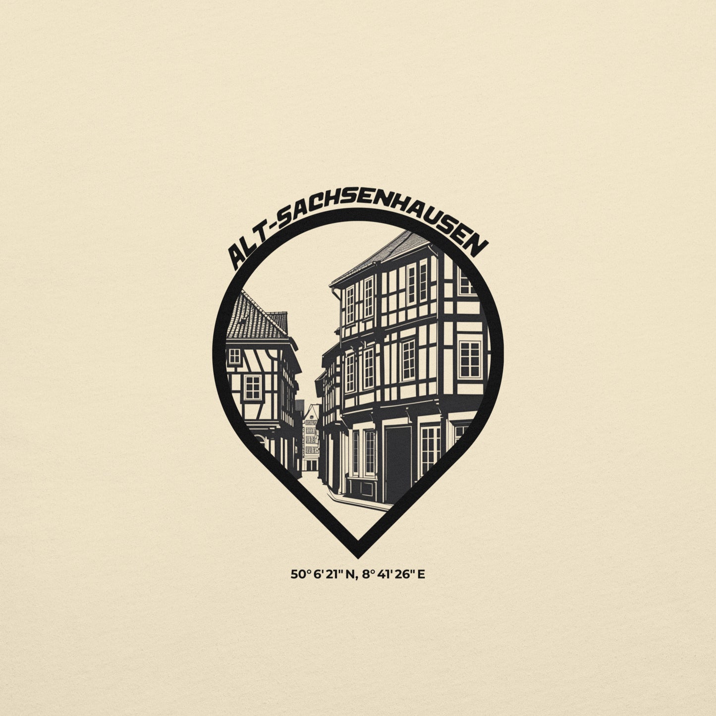 Backprint Detail Alt-Sachsenhausen T-Shirt Gudekind