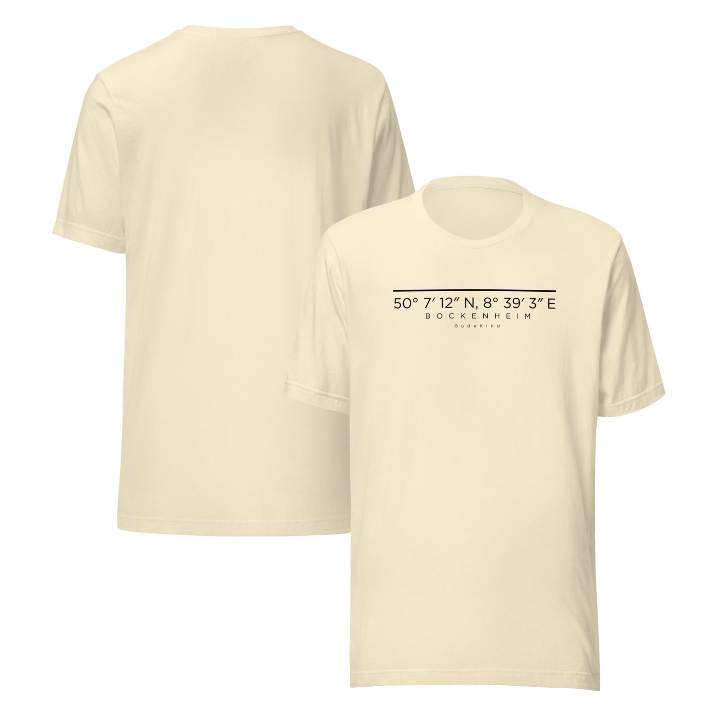 Bockenheim T-Shirt Frontprint minimal Frankfurt Gudekind