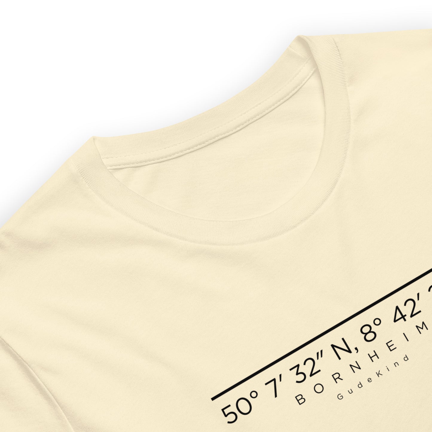 Bornheim T-Shirt Frontprint minimal Frankfurt Gudekind