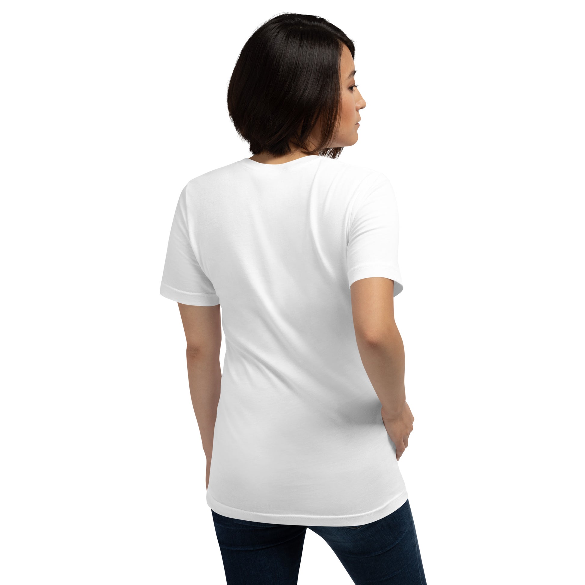 Minimalistisches T-Shirt mit DNA-Strang, darüber "069", darunter "built" – Local Pride Frankfurt Design in sportlicher Optik