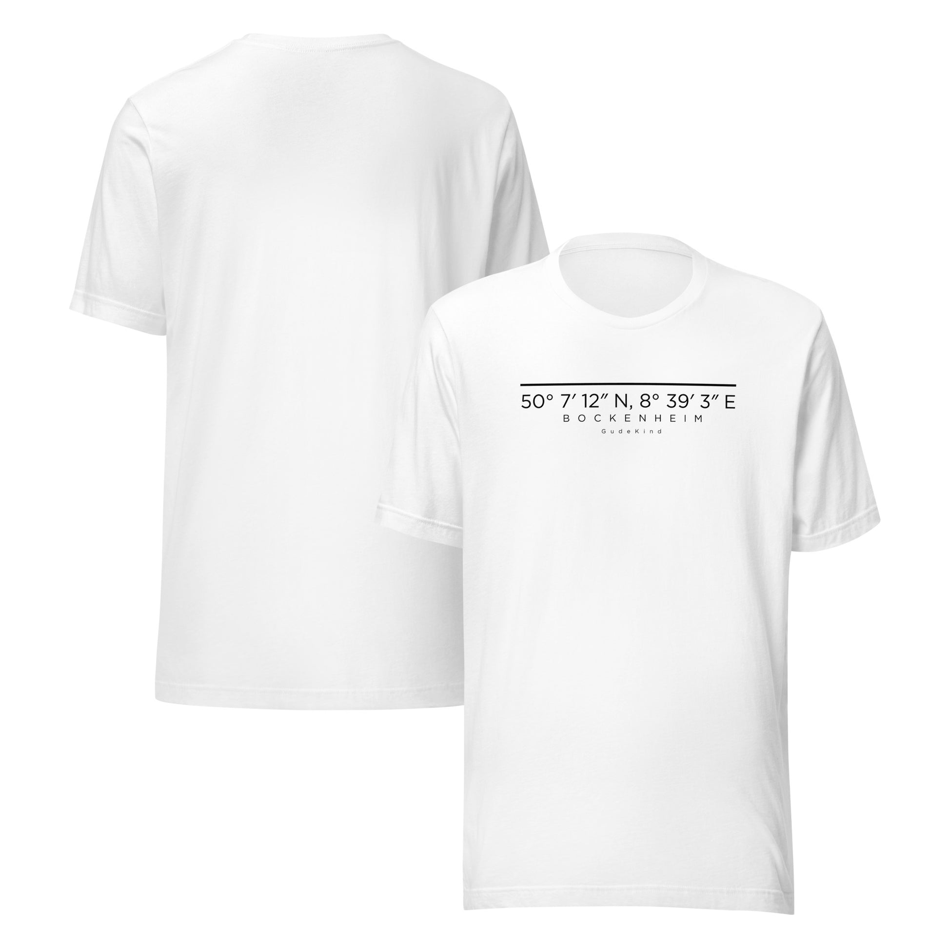 Bockenheim T-Shirt Frontprint minimal Frankfurt Gudekind