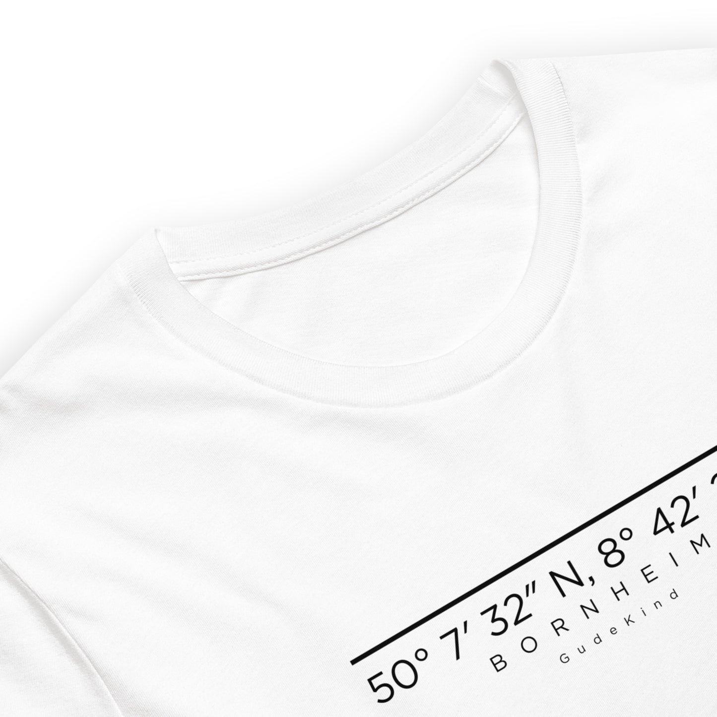 Bornheim T-Shirt Frontprint minimal Frankfurt Gudekind