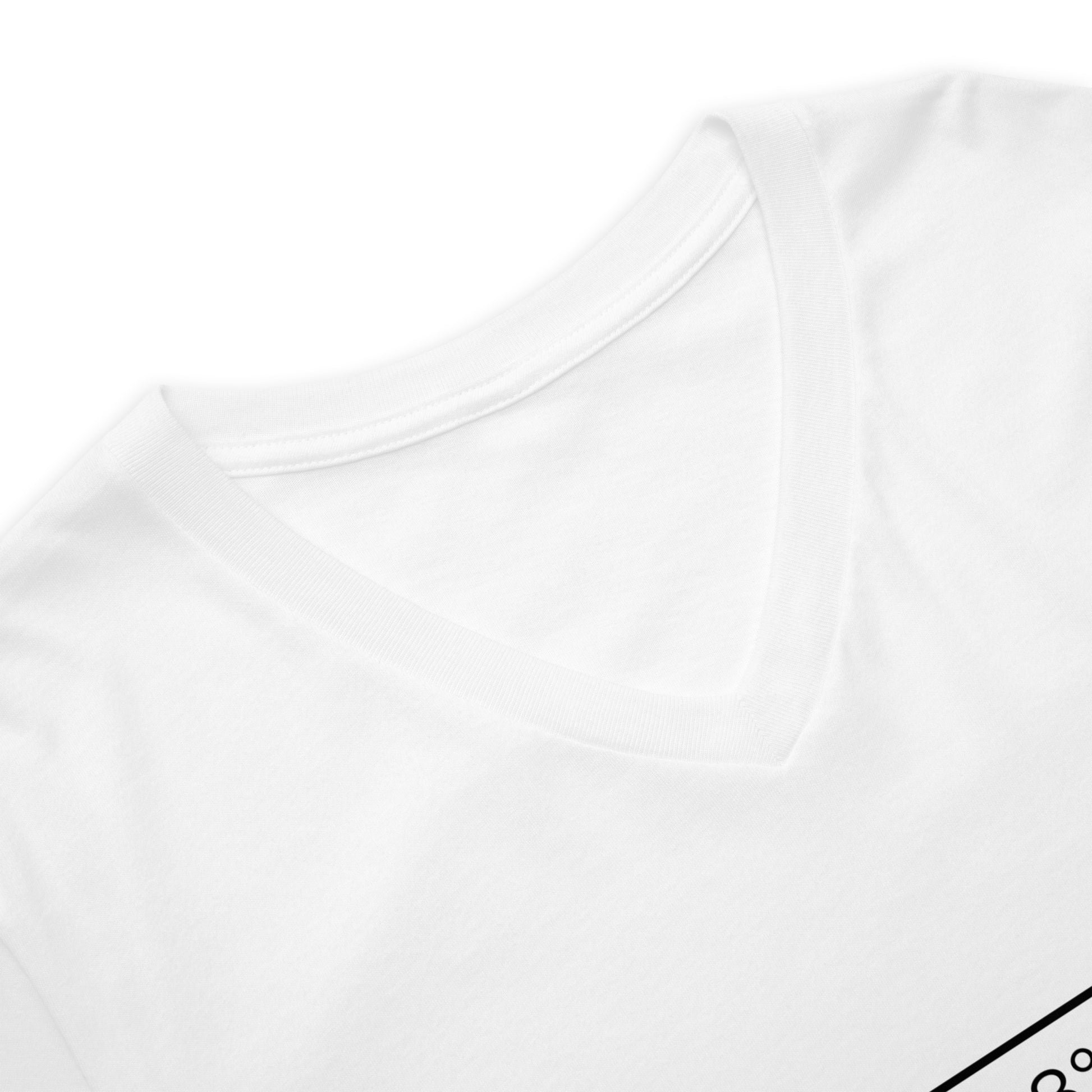 Frankfurt Rödelheim V-Neck Shirt mit minimalistischem Frontprint – Gudekind Local Pride