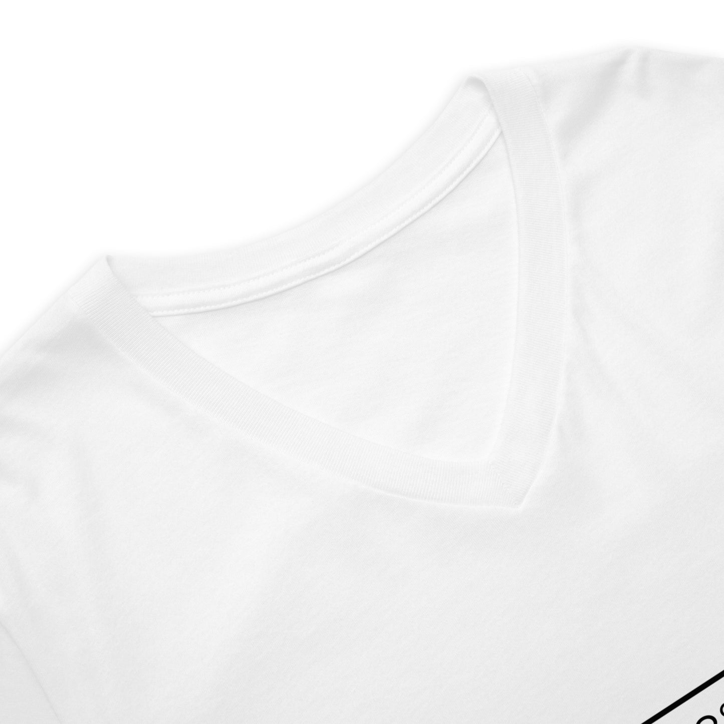 Frankfurt Unterliederbach V-Neck Shirt mit minimalistischem Frontprint – Gudekind Local Pride