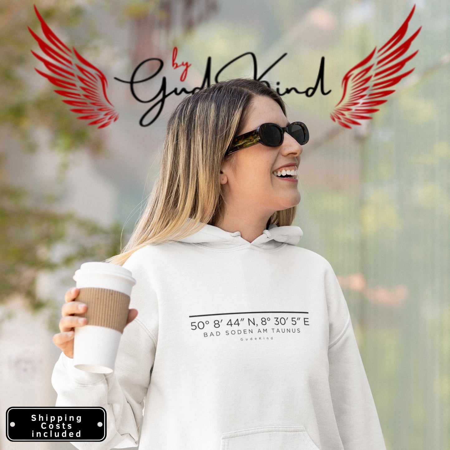 Bad Soden am Taunus Hoodie mit dezentem Frontprint – Local Pride Gudekind