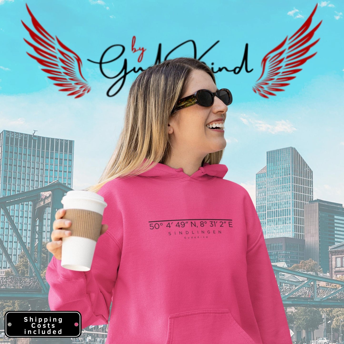 Sindlingen Premium Hoodie – Unisex Frontprint Color Edition