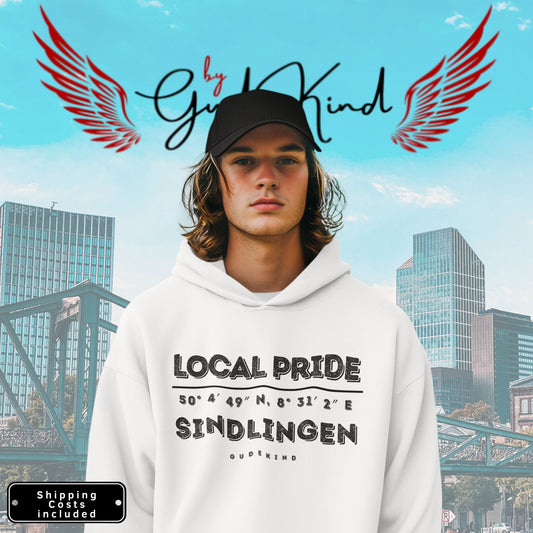Sindlingen Premium Hoodie – Unisex Frontprint Bolt