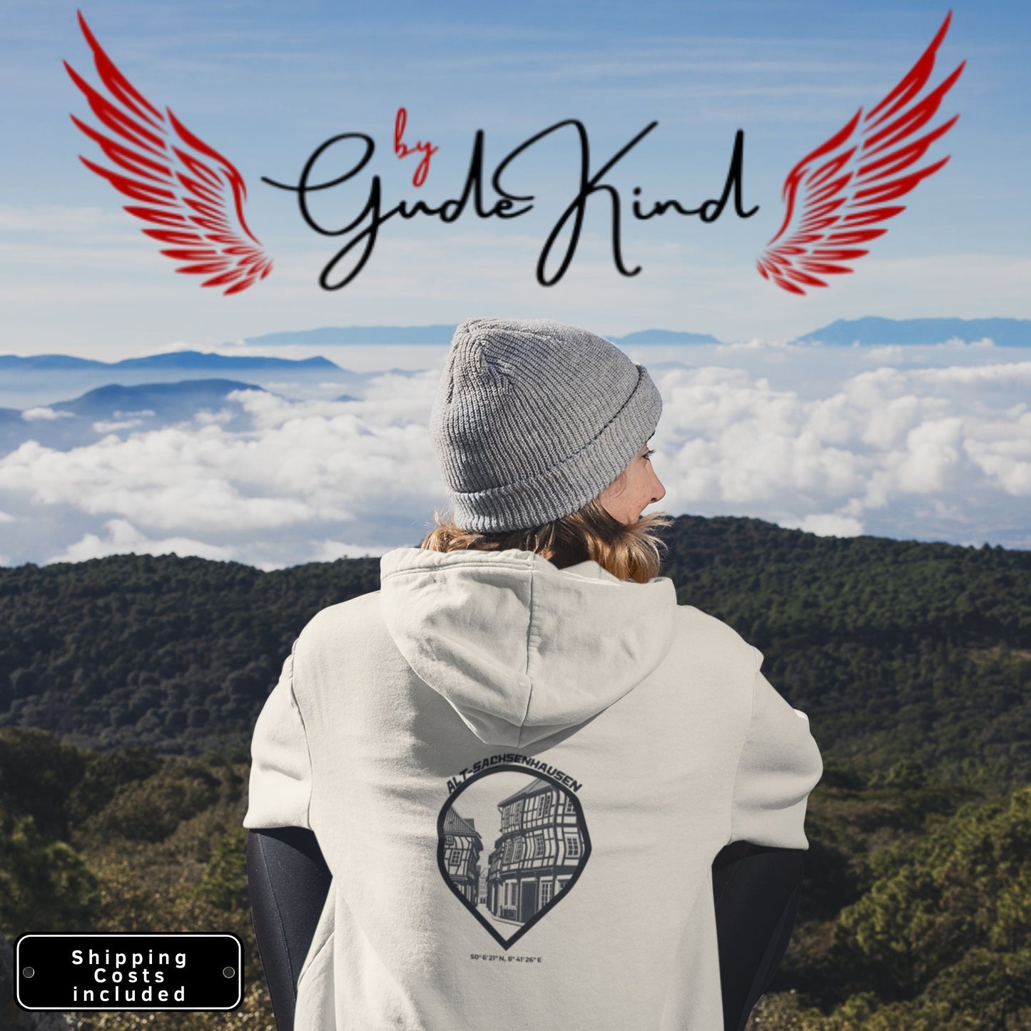 Alt-Sachsenhausen Premium Hoodie – Unisex Front- und Backprint