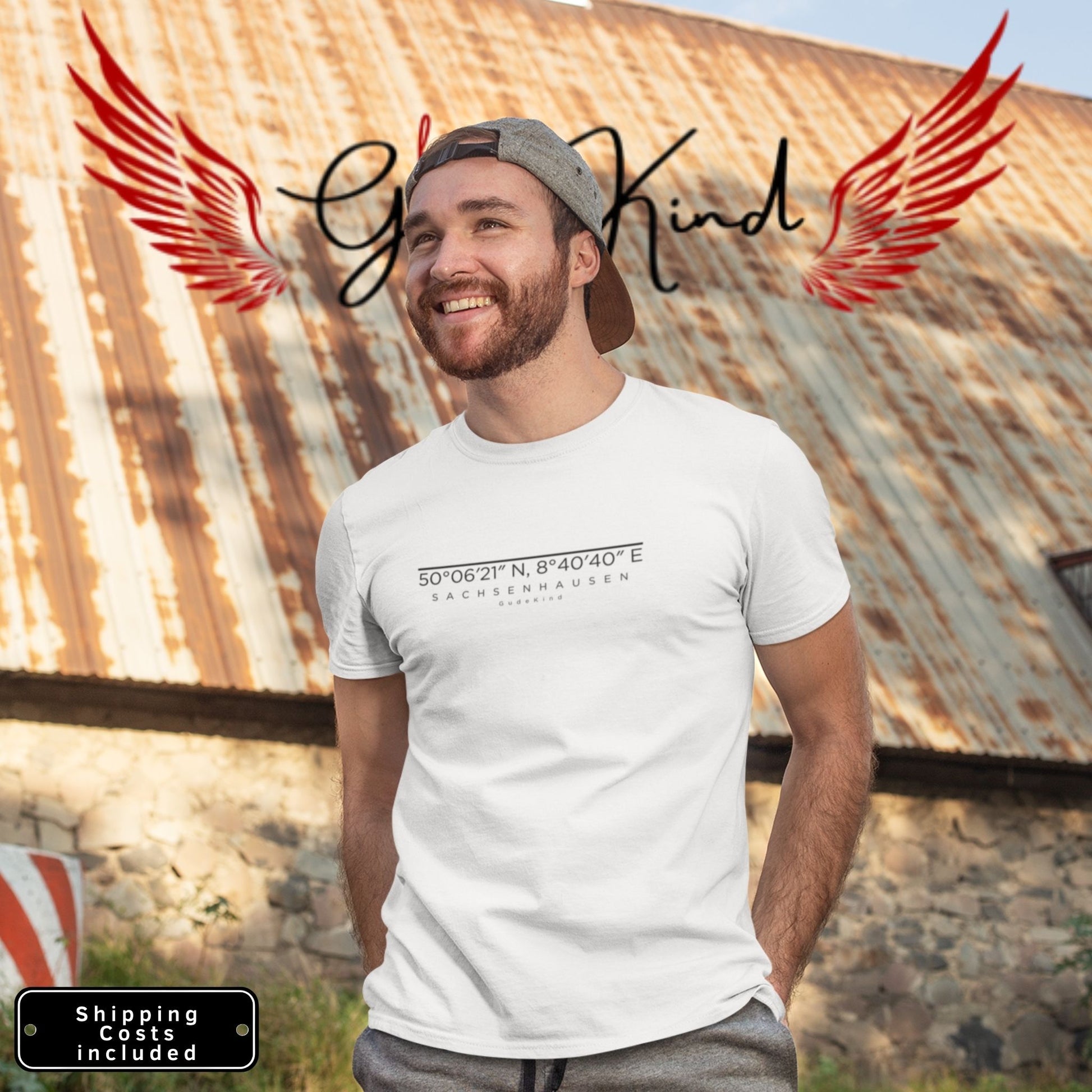 Sachsenhausen T-Shirt Frontprint minimal Frankfurt Gudekind