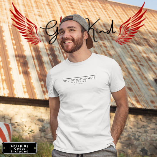 Westend T-Shirt Frontprint minimal Frankfurt Gudekind