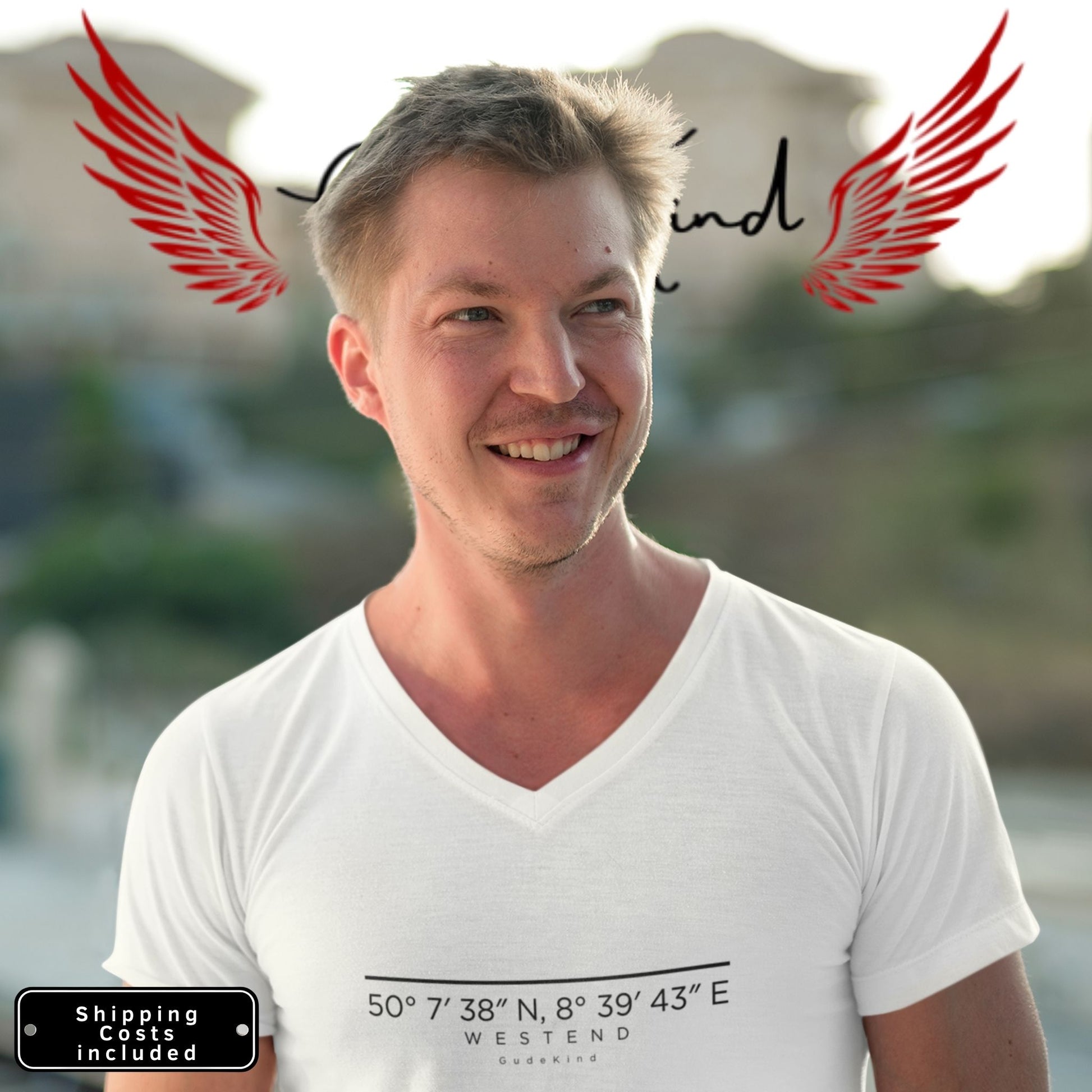 Westend T-Shirt Frontprint minimal Frankfurt Gudekind