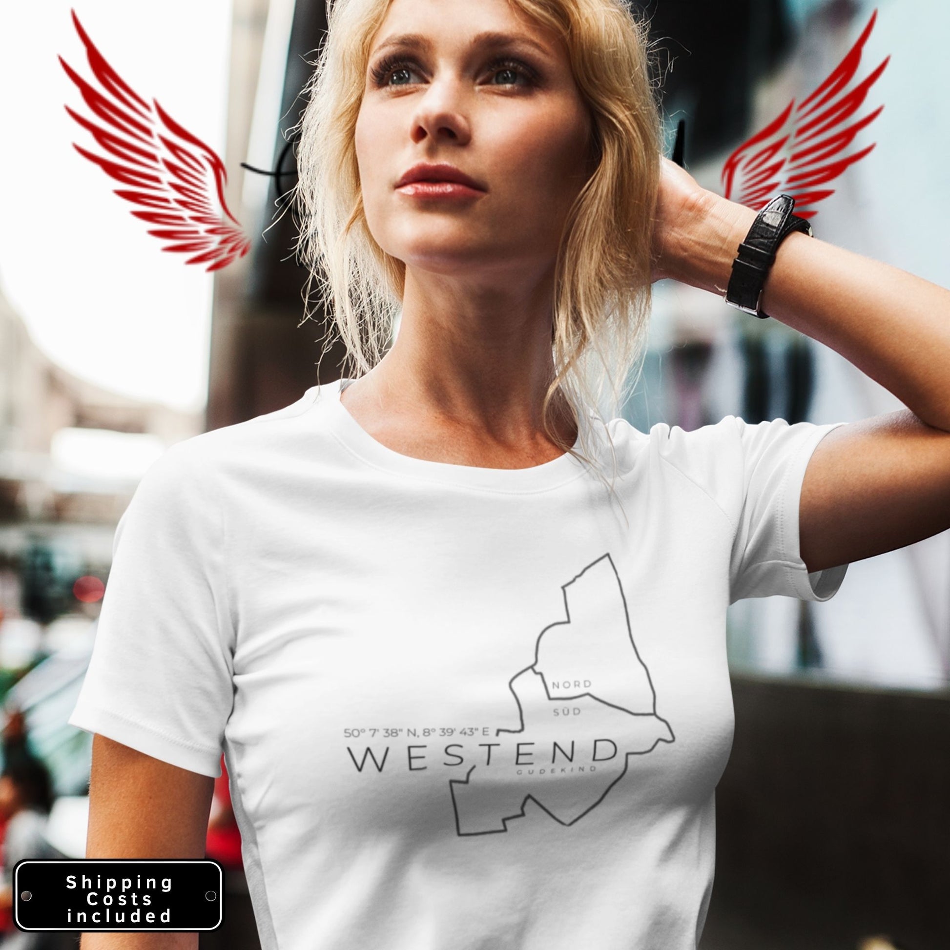 Westend T-Shirt Bold Frontprint  Frankfurt Gudekind