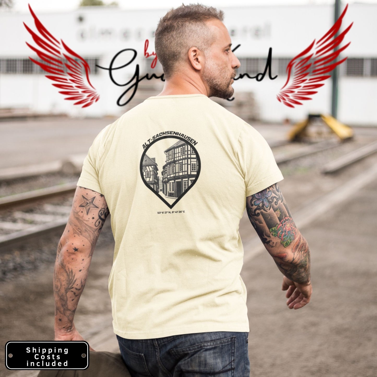 Alt-Sachsenhausen Premium Tee – Unisex Front- und Backprint