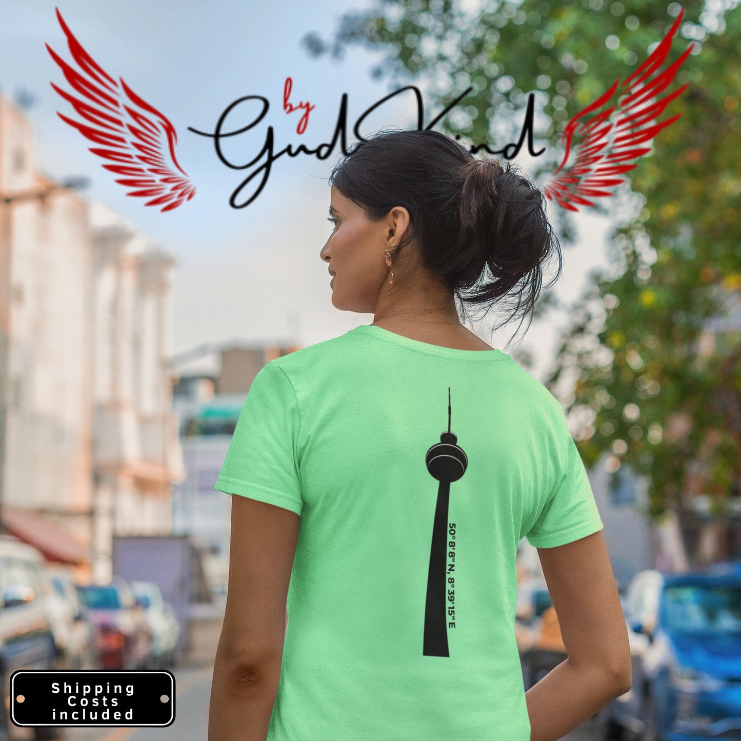 Ginnheimer Spargel Premium Tee – Unisex Front- und Backprint