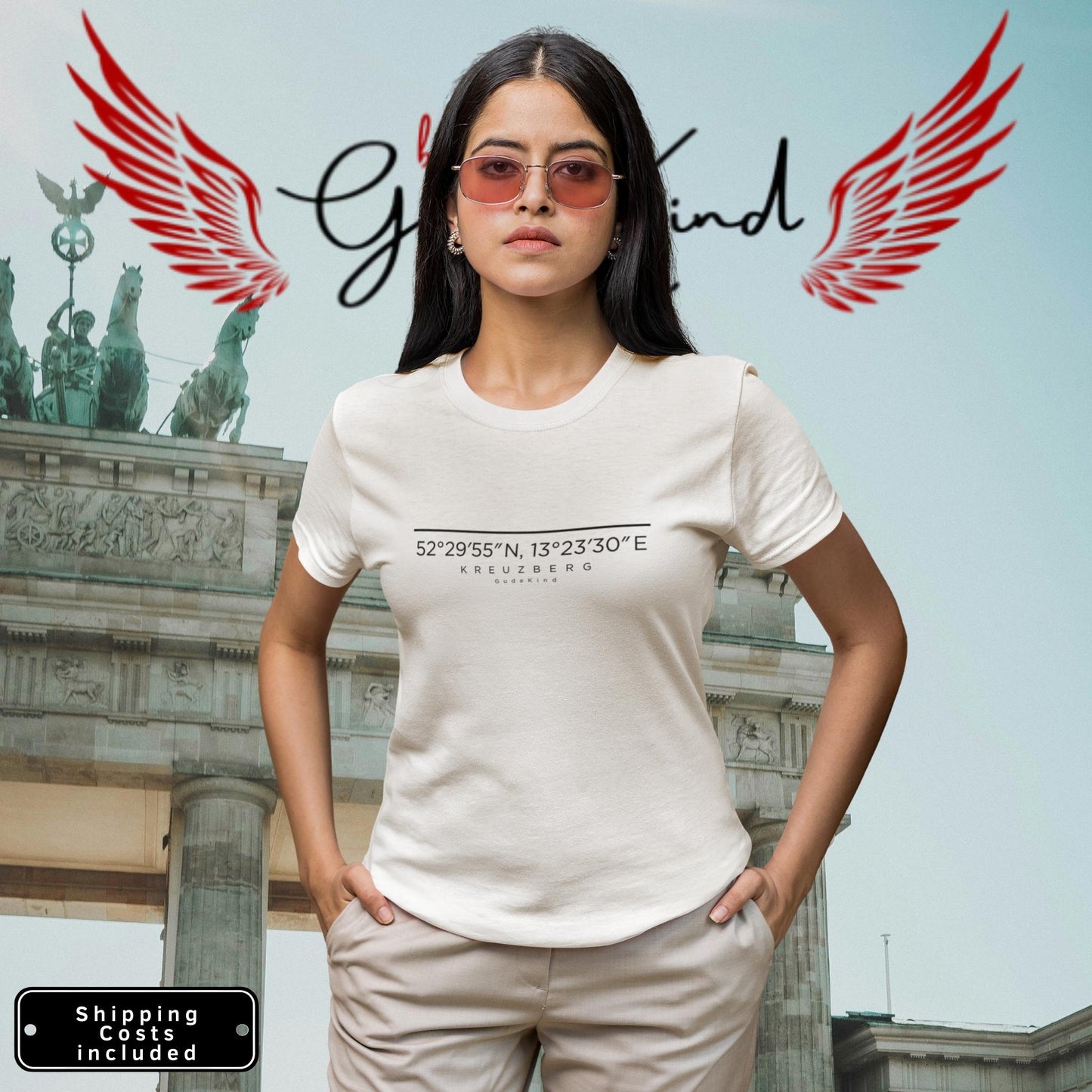 Kreuzberg T-Shirt Frontprint minimal Berlin Gudekind