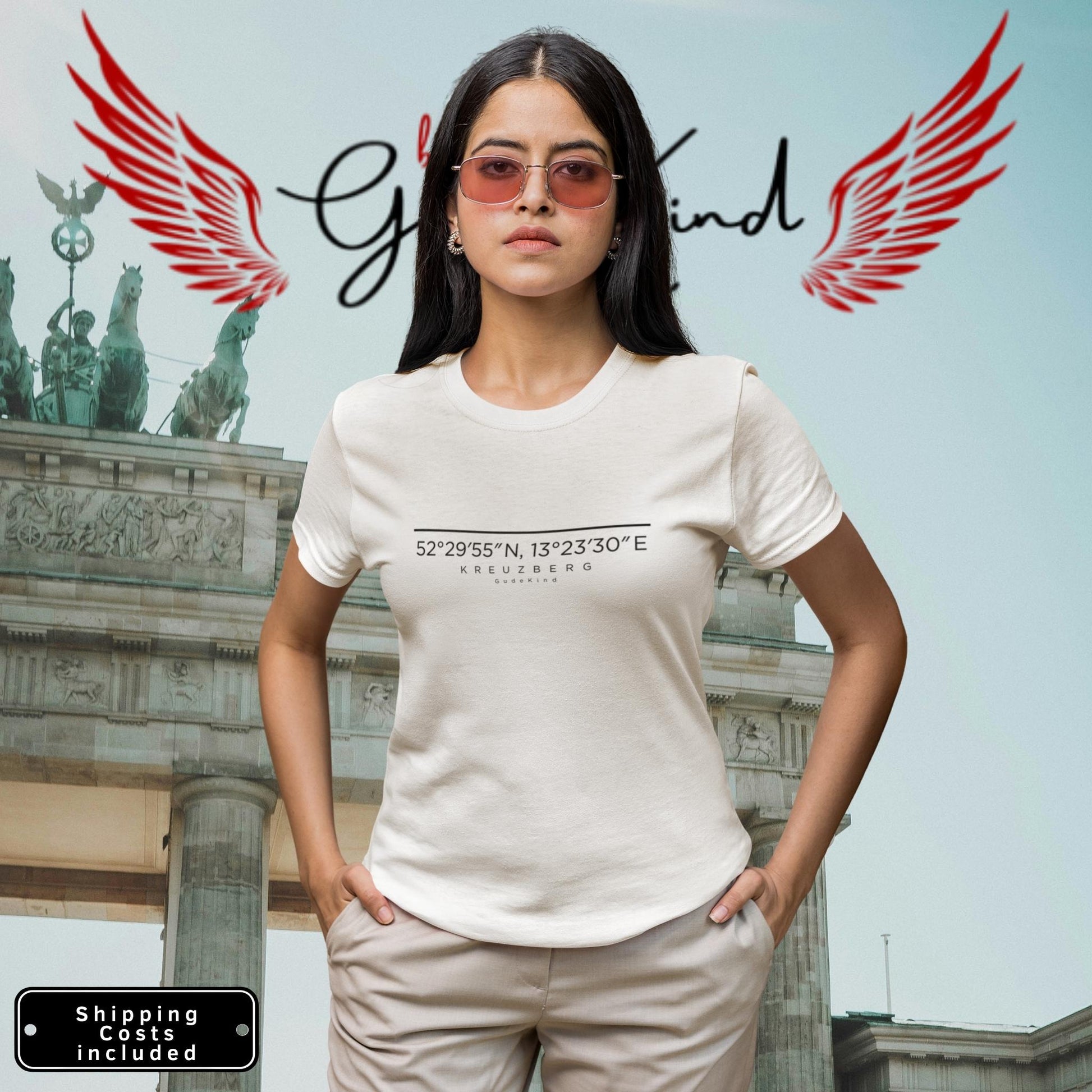 Kreuzberg T-Shirt Frontprint minimal Berlin Gudekind