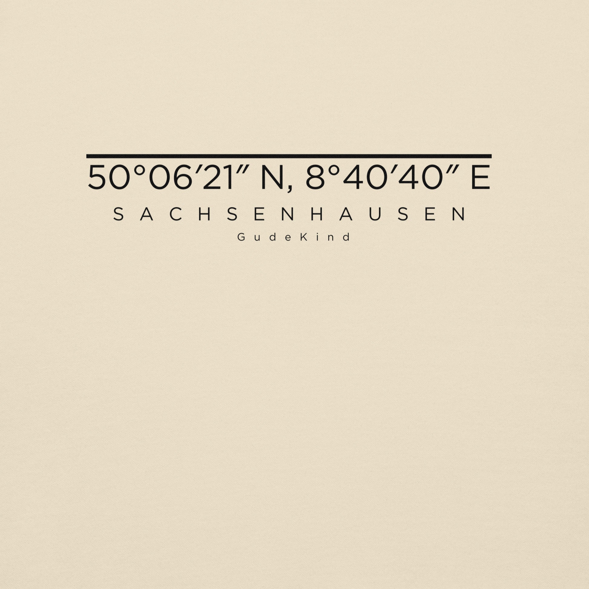 Sachsenhausen Hoodie Frontprint minimal Frankfurt Gudekind