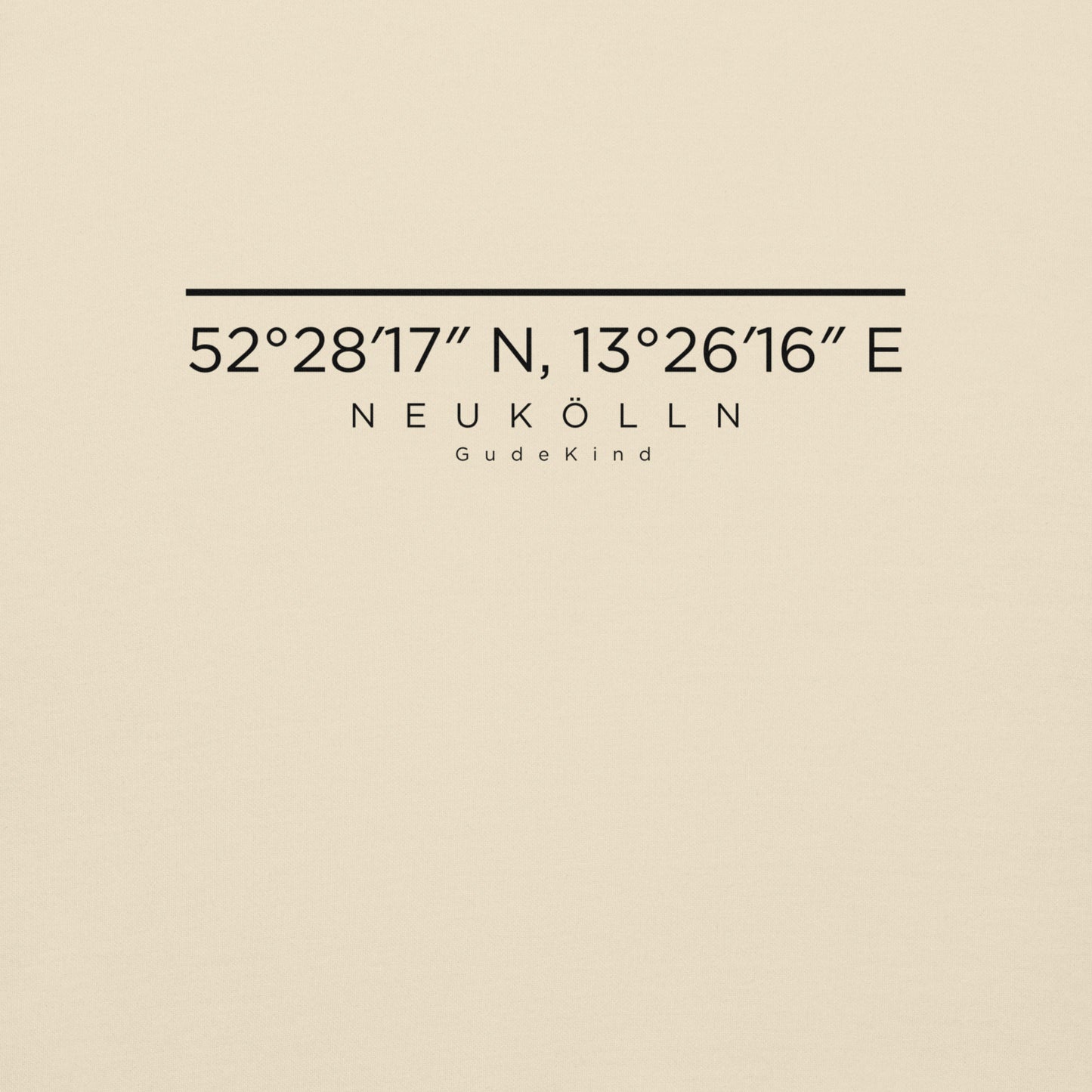 Neukölln Premium Hoodie – Unisex Frontprint