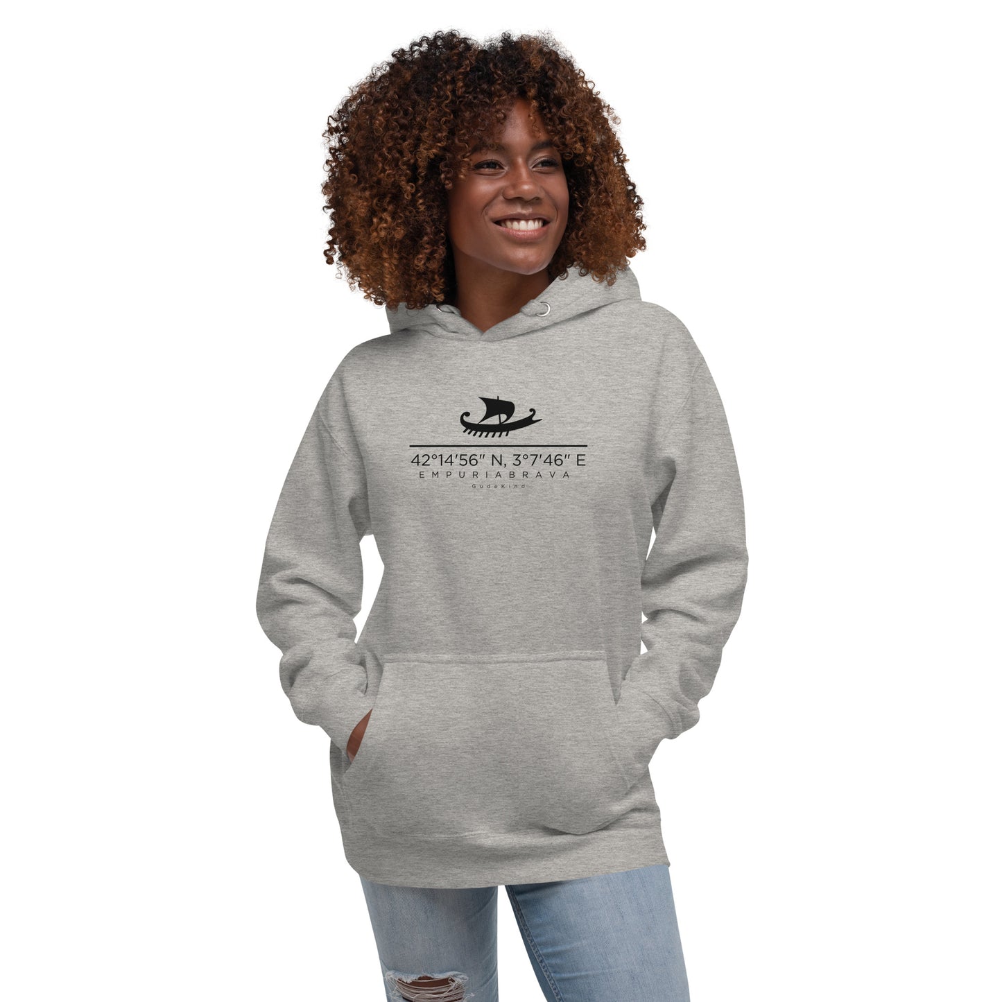mpuriabrava Hoodie Frontprint minimal Holiday Edition Gudekind