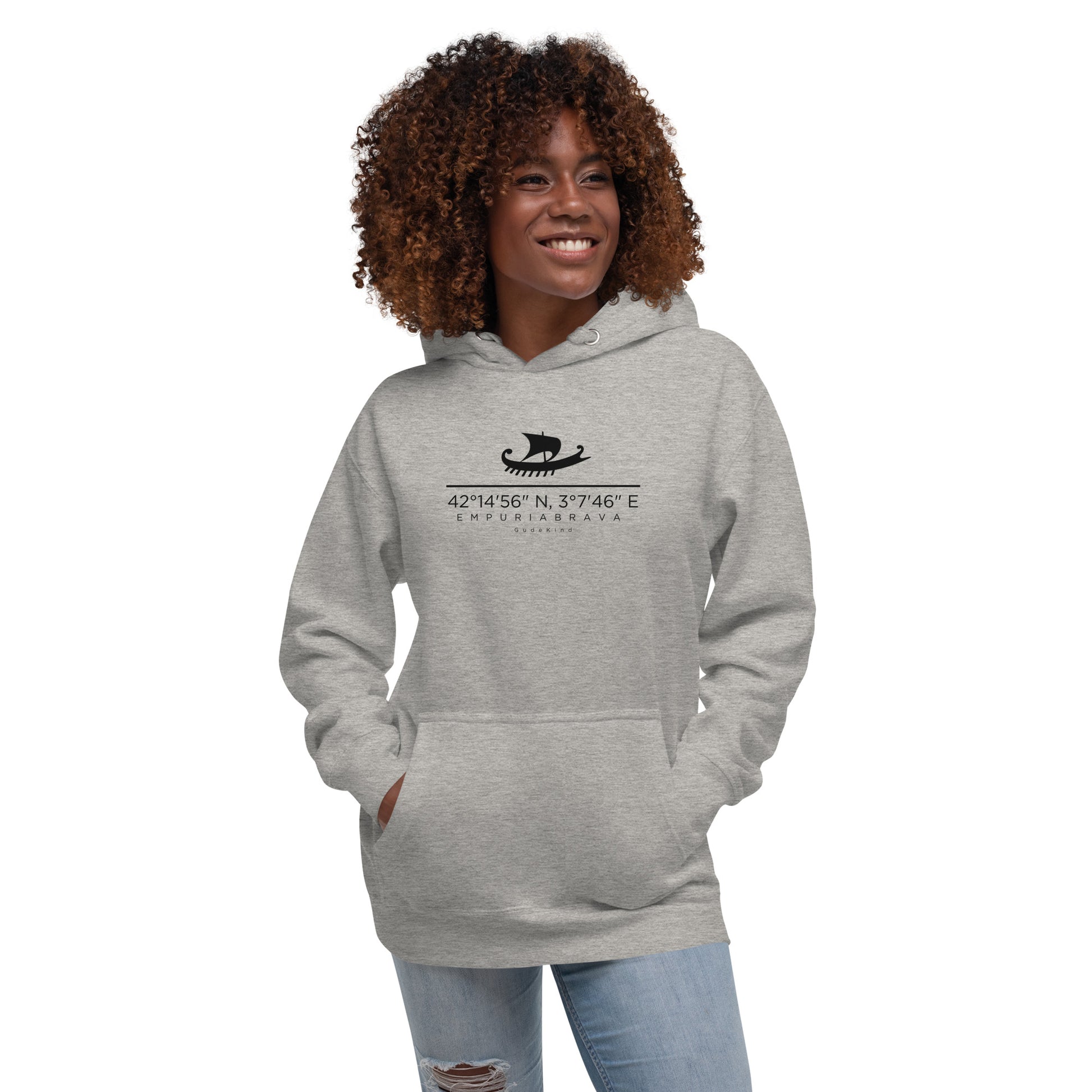 mpuriabrava Hoodie Frontprint minimal Holiday Edition Gudekind