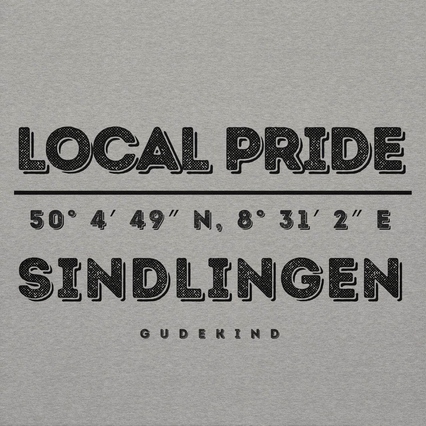 Sindlingen Premium Hoodie – Unisex Frontprint Bolt
