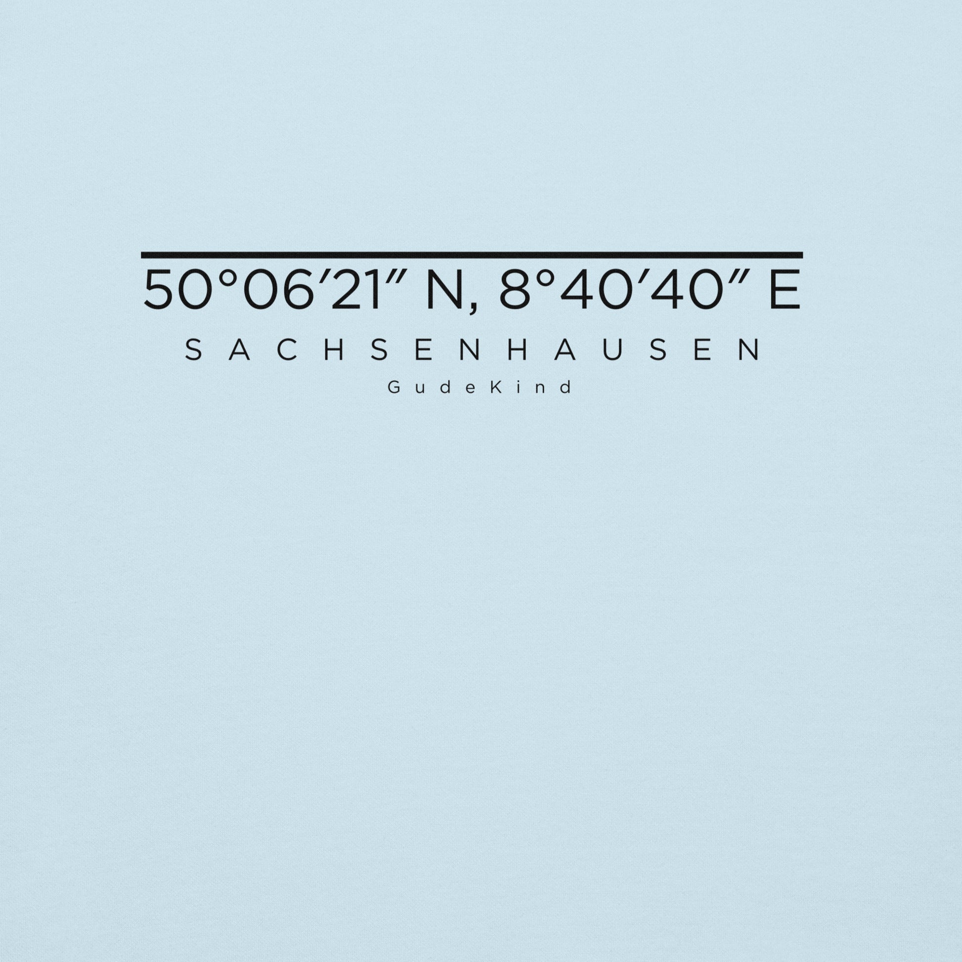 Sachsenhausen Hoodie Frontprint minimal Frankfurt Gudekind