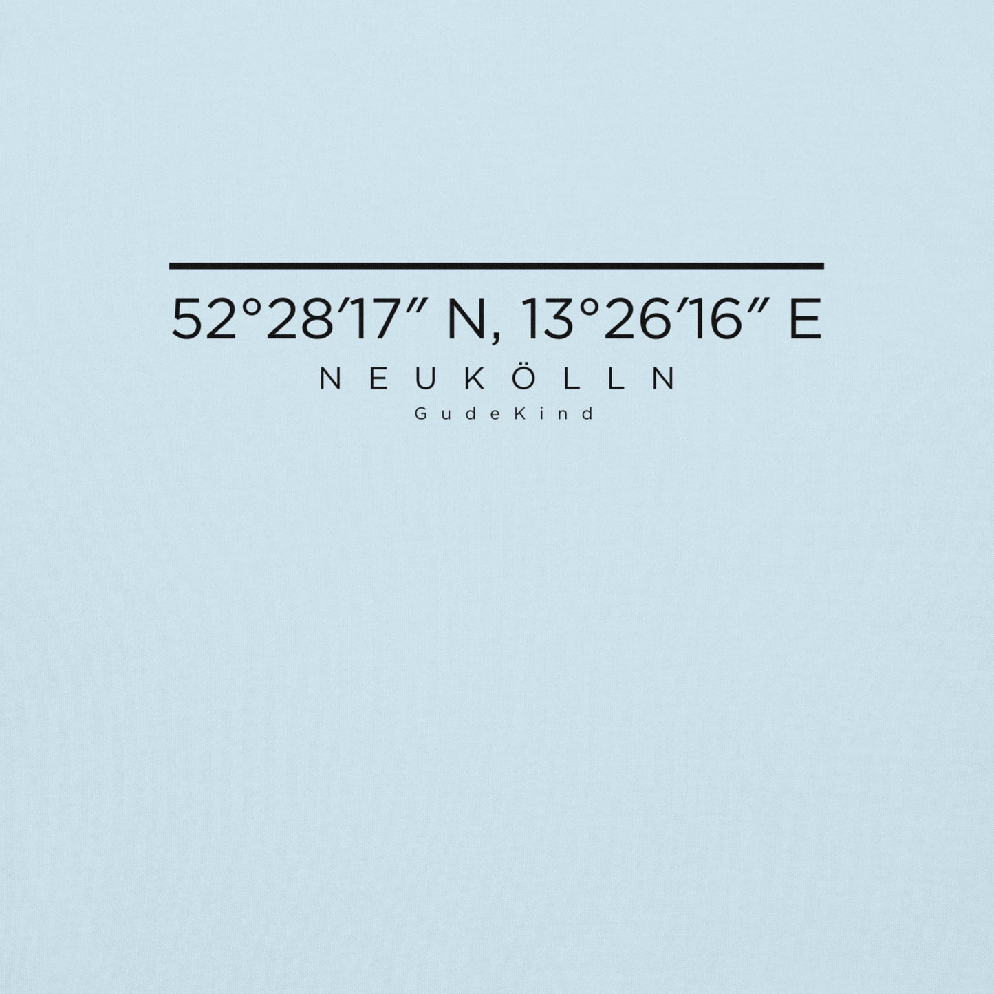 Neukölln Premium Hoodie – Unisex Frontprint