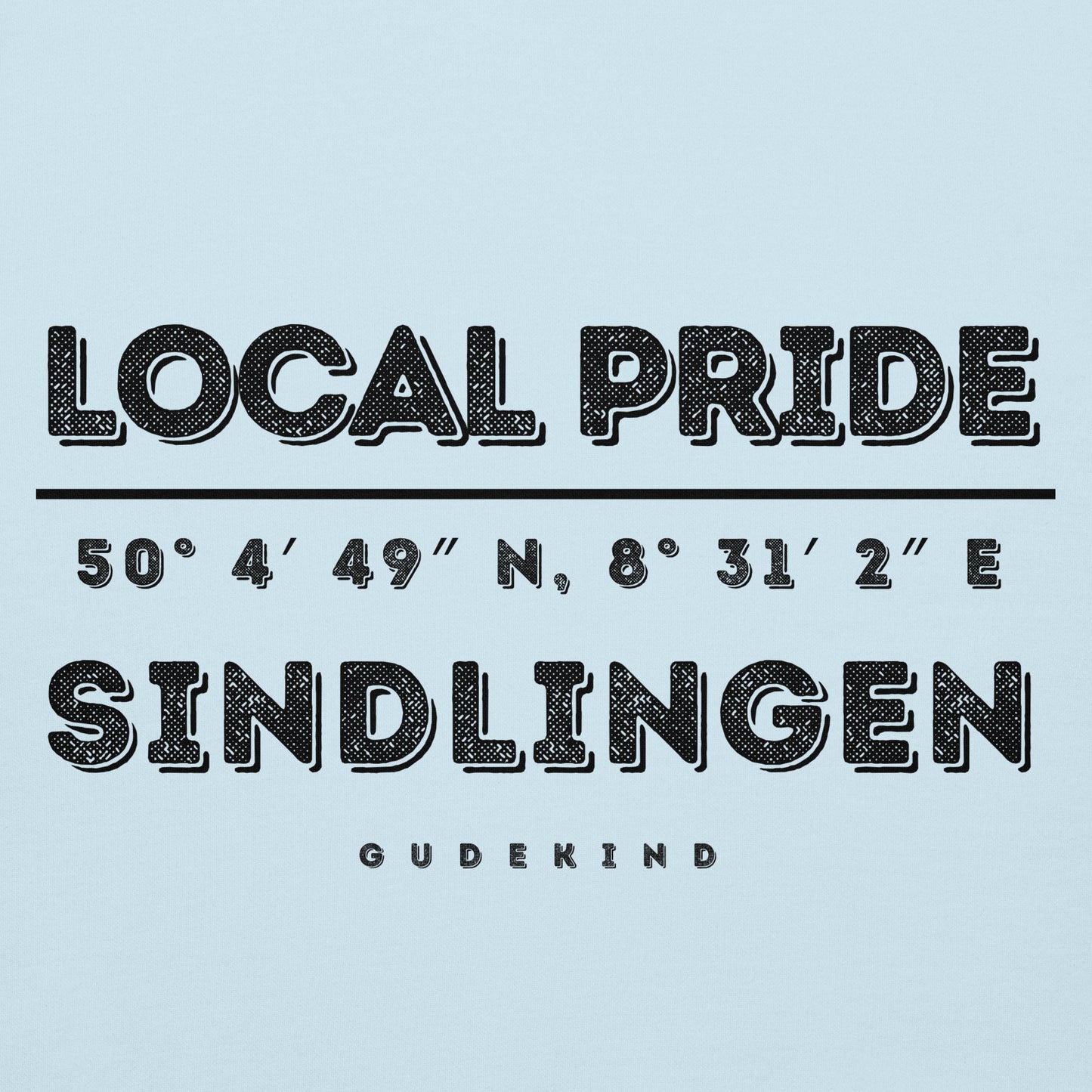 Sindlingen Premium Hoodie – Unisex Frontprint Bolt